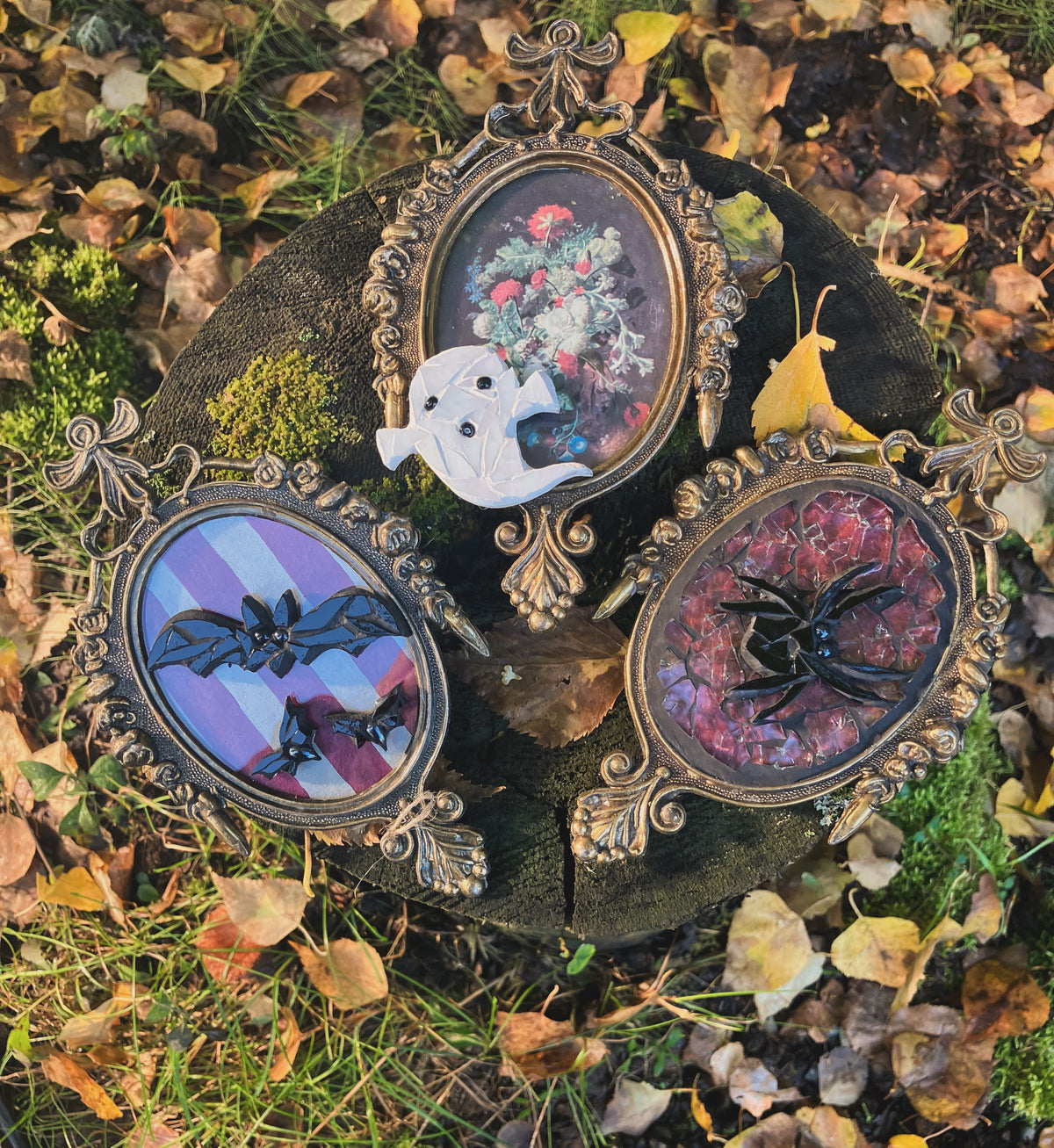 Spooky Mosaic Vintage Frame