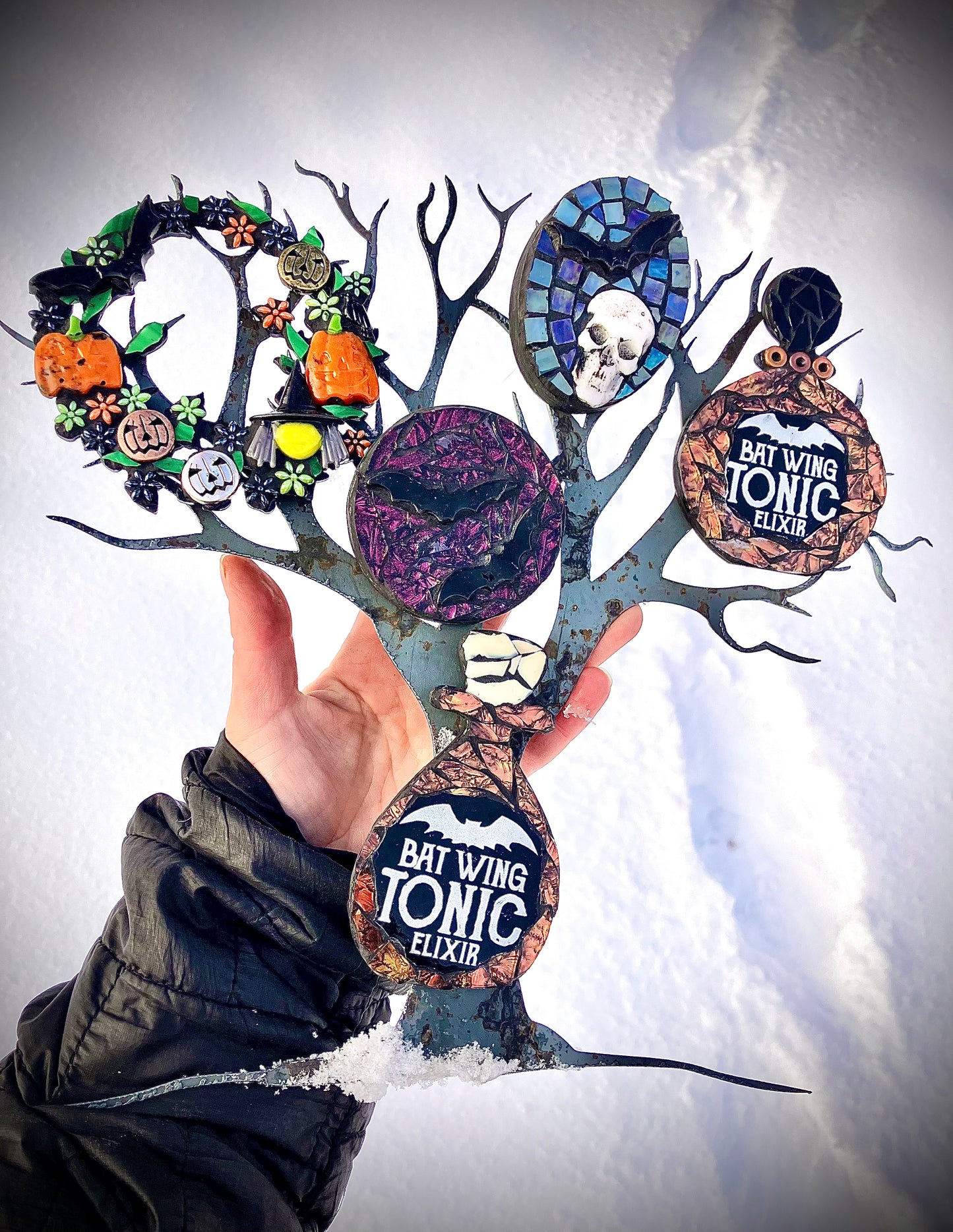 Spooky Mosaic Magnets