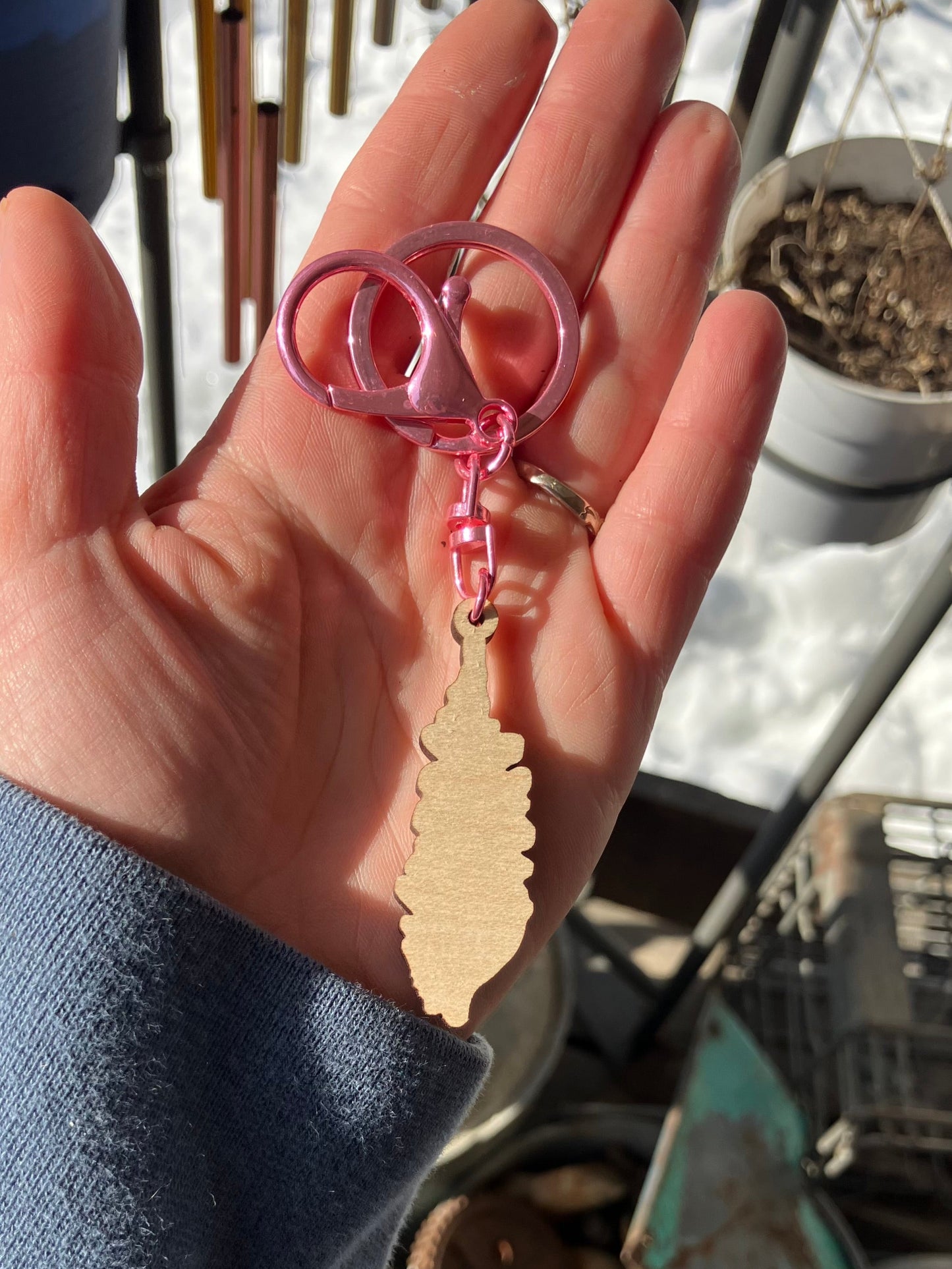 Fireweed Wood Keychain