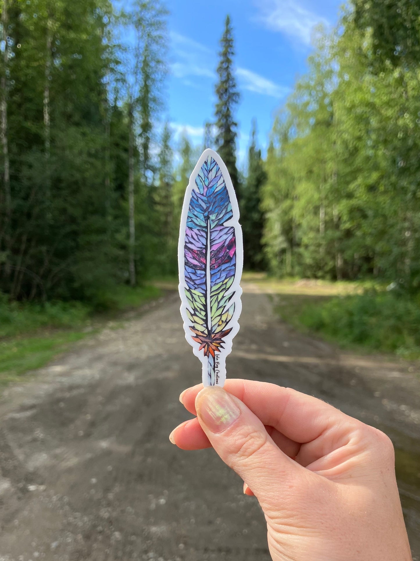Colorful Leaf Sticker