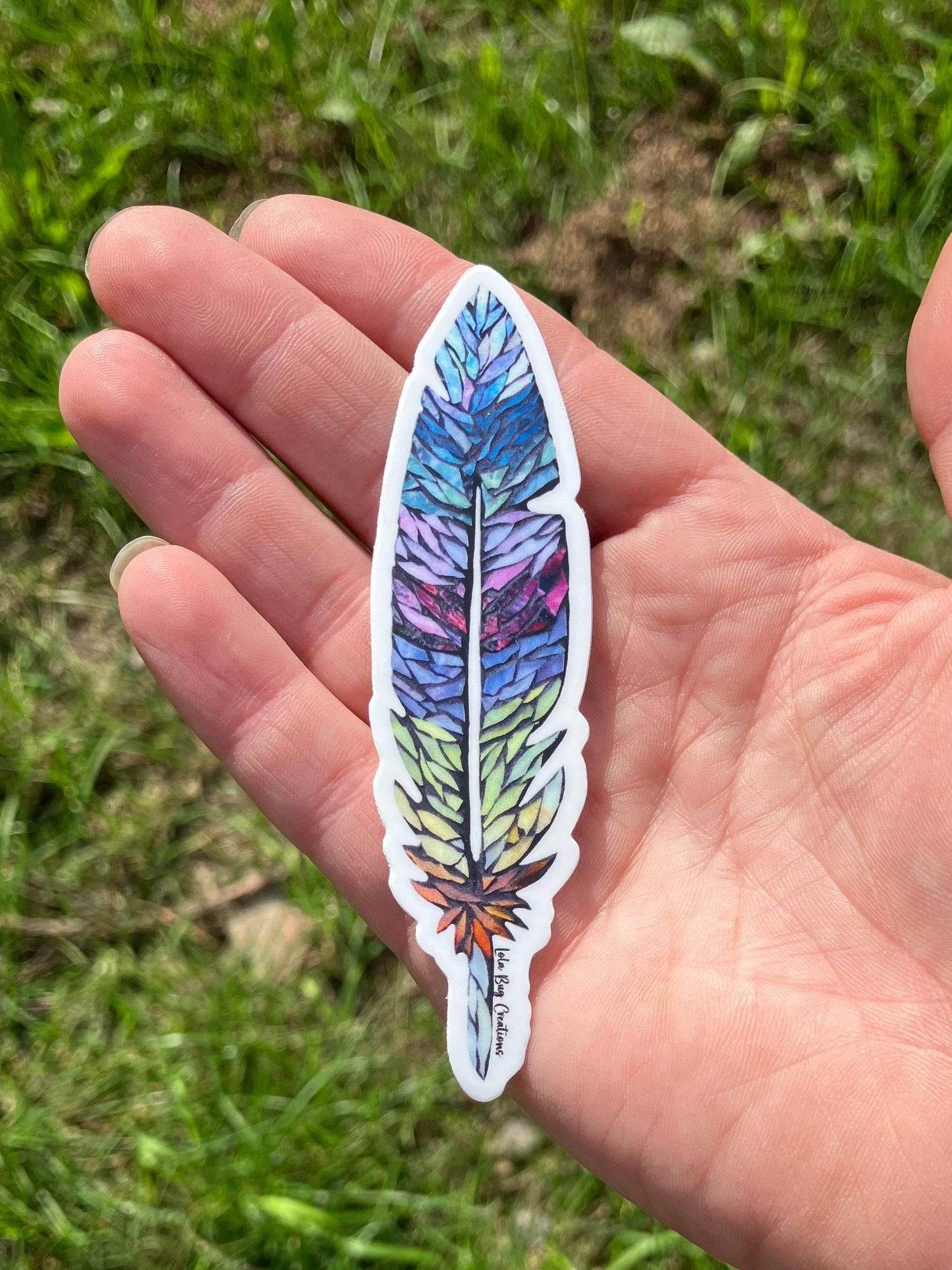 Colorful Leaf Sticker