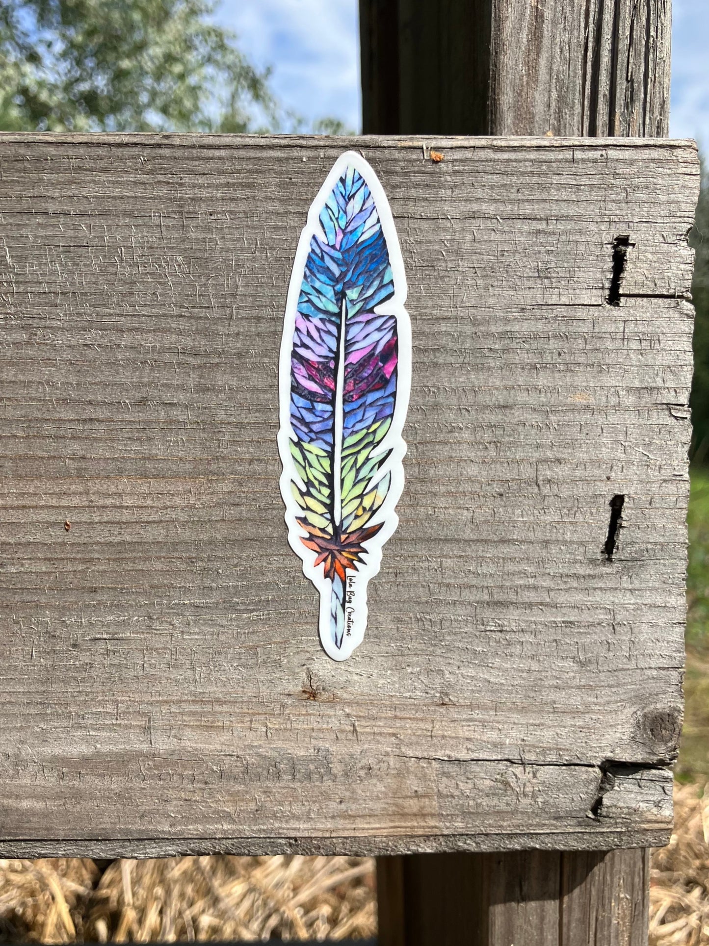 Colorful Leaf Sticker