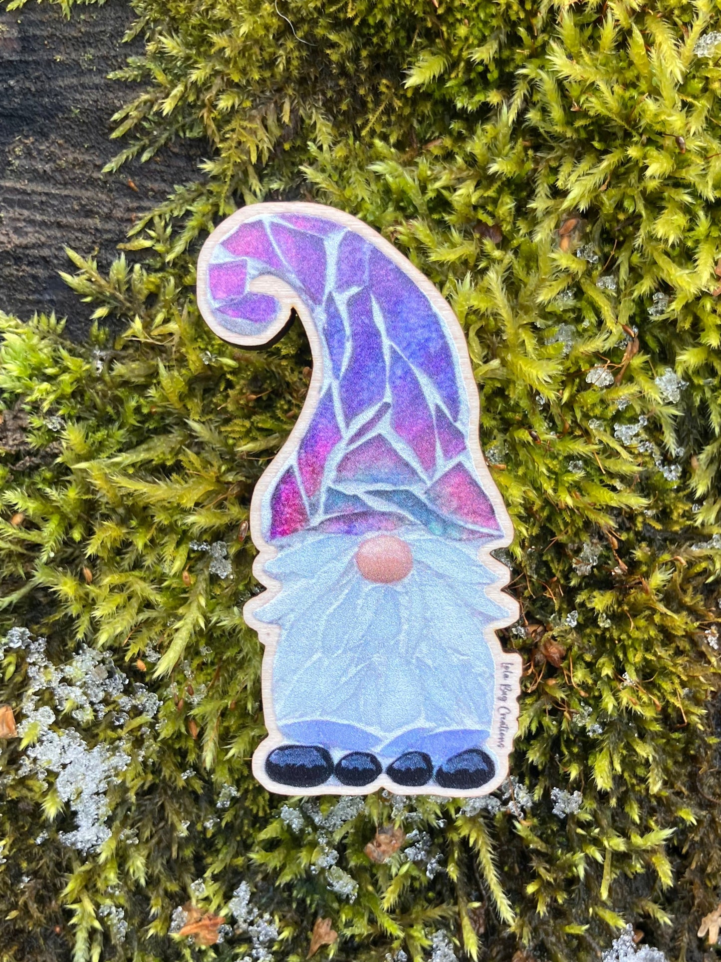 Gnome Wood Magnet