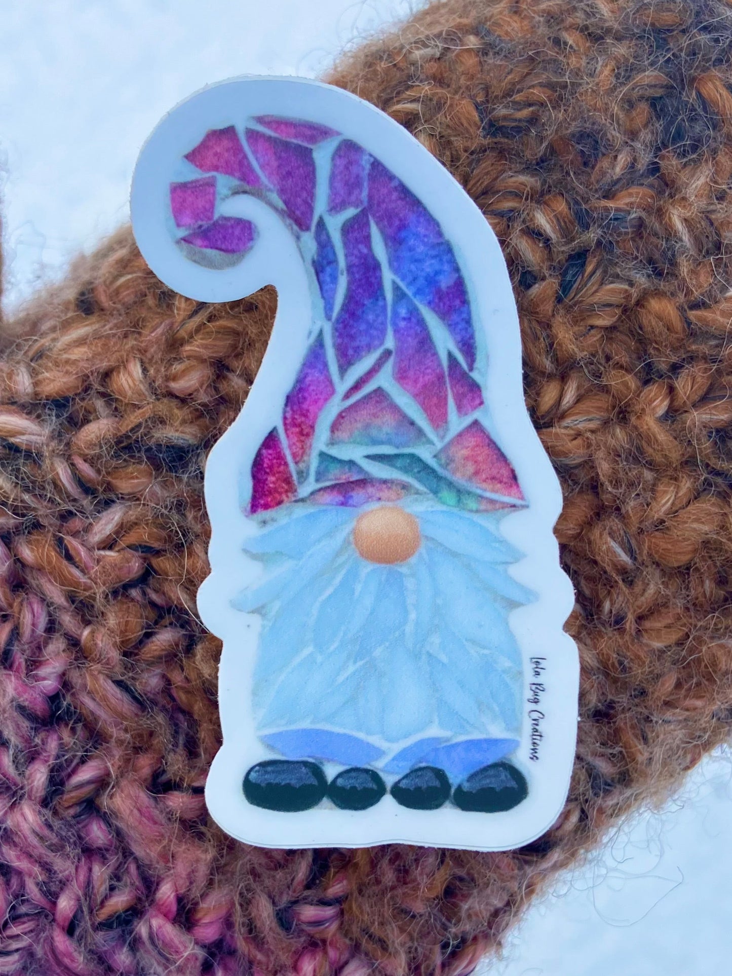 Purple Gnome Sticker