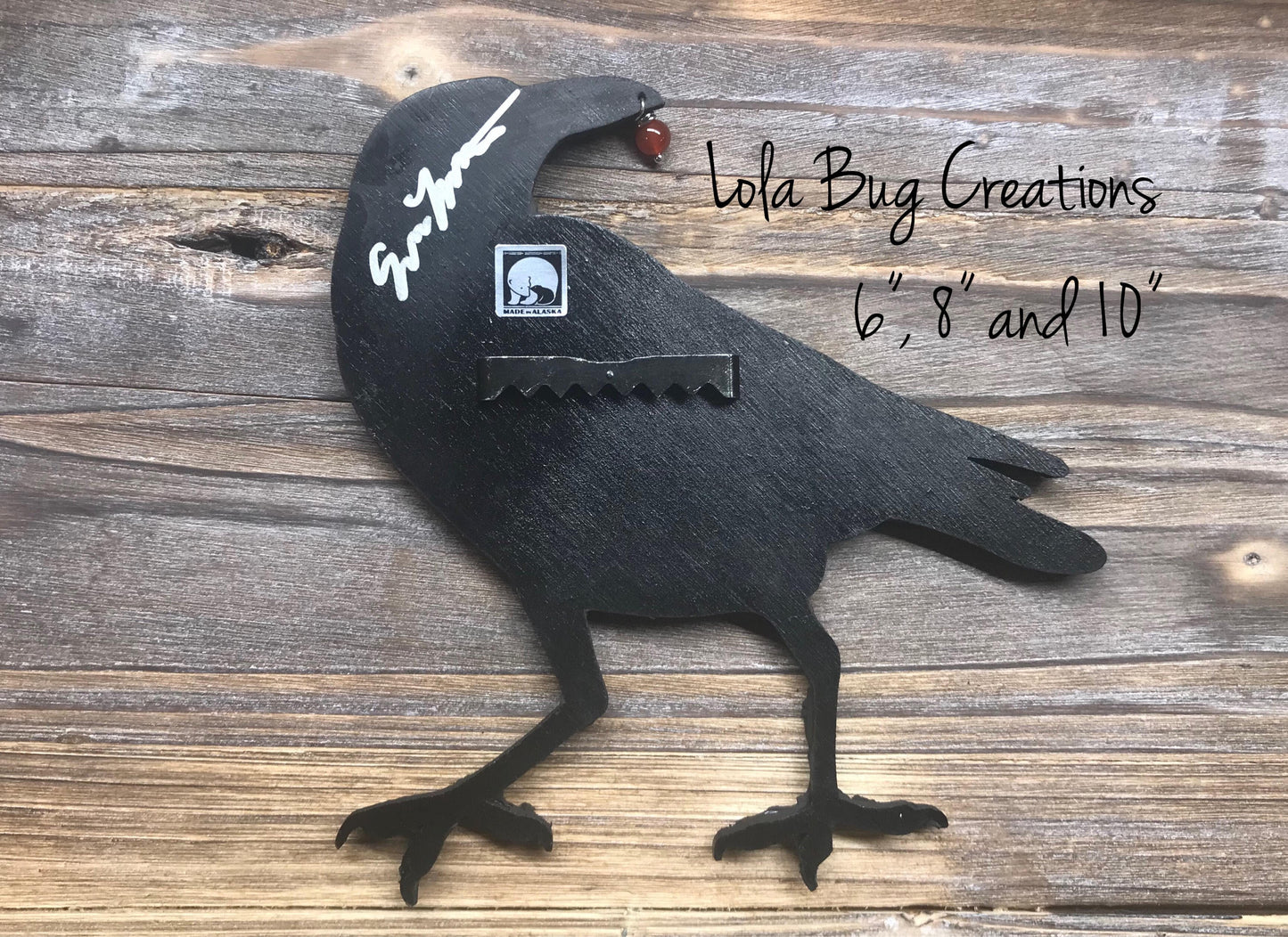 Raven Sassy glass mosaic- Magnet/ Ornament/ Wall Hanging