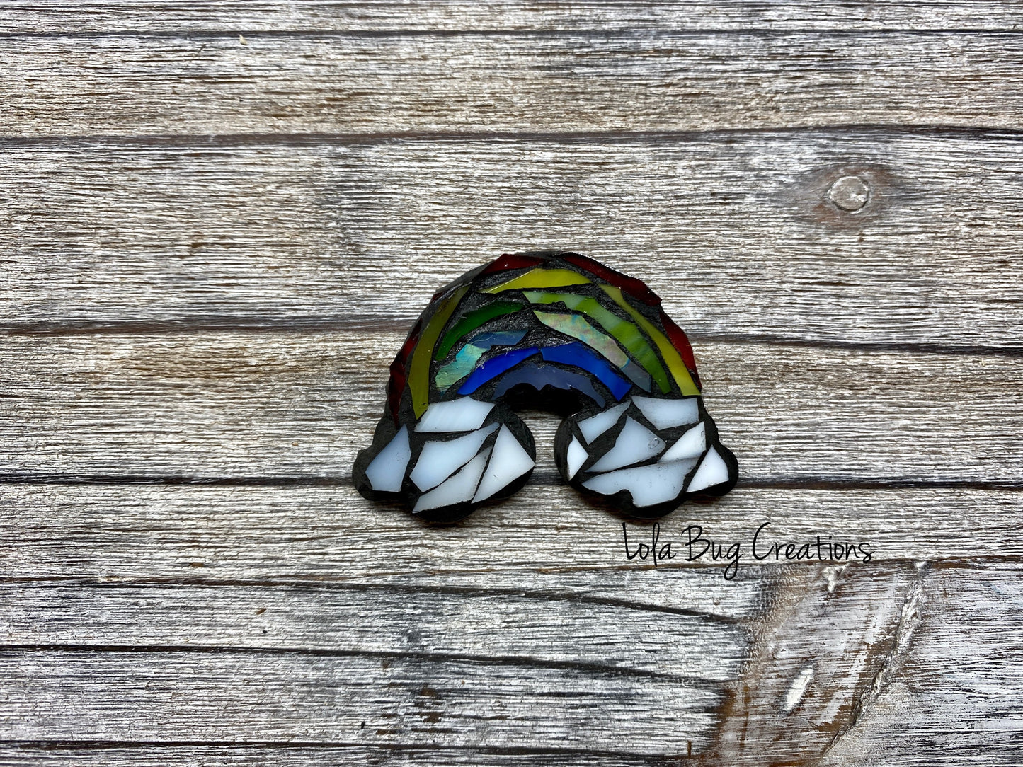 Mini Rainbow -Glass Mosaic Magnet