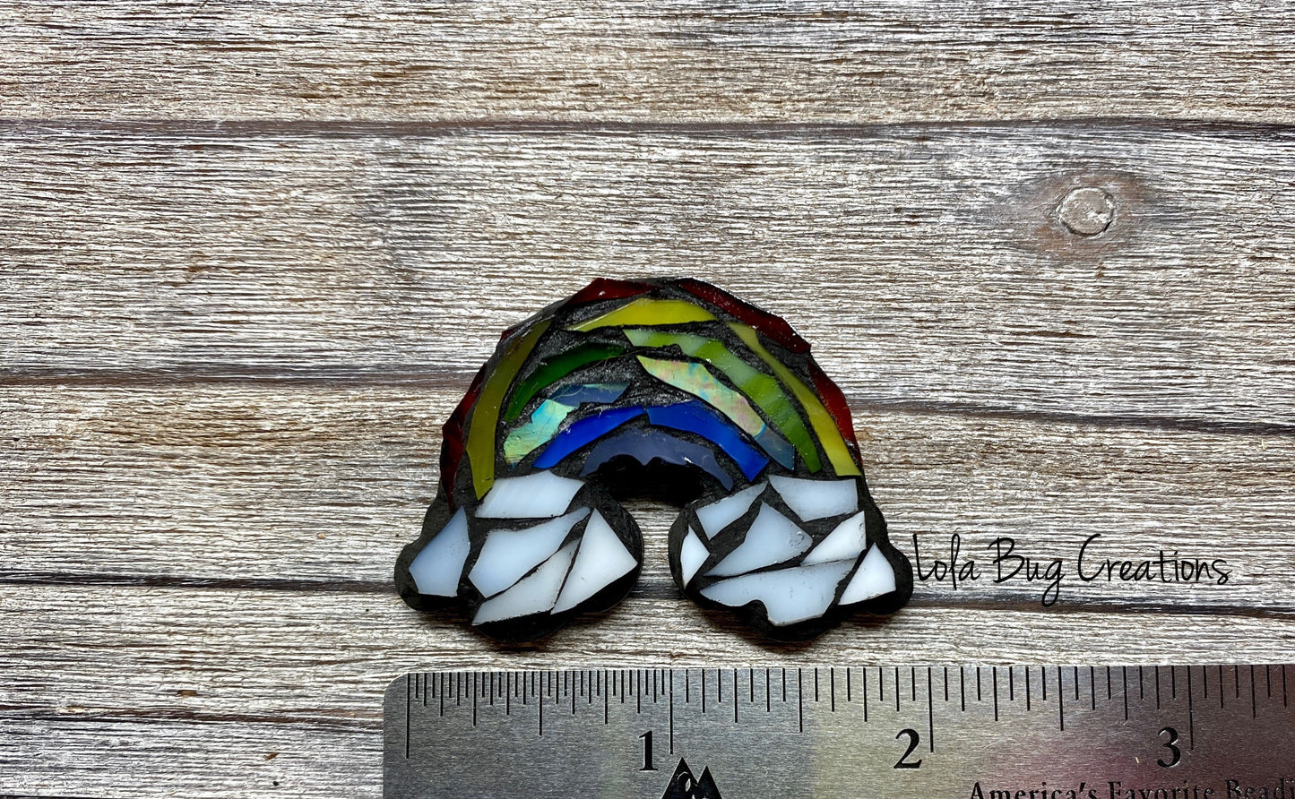 Mini Rainbow -Glass Mosaic Magnet