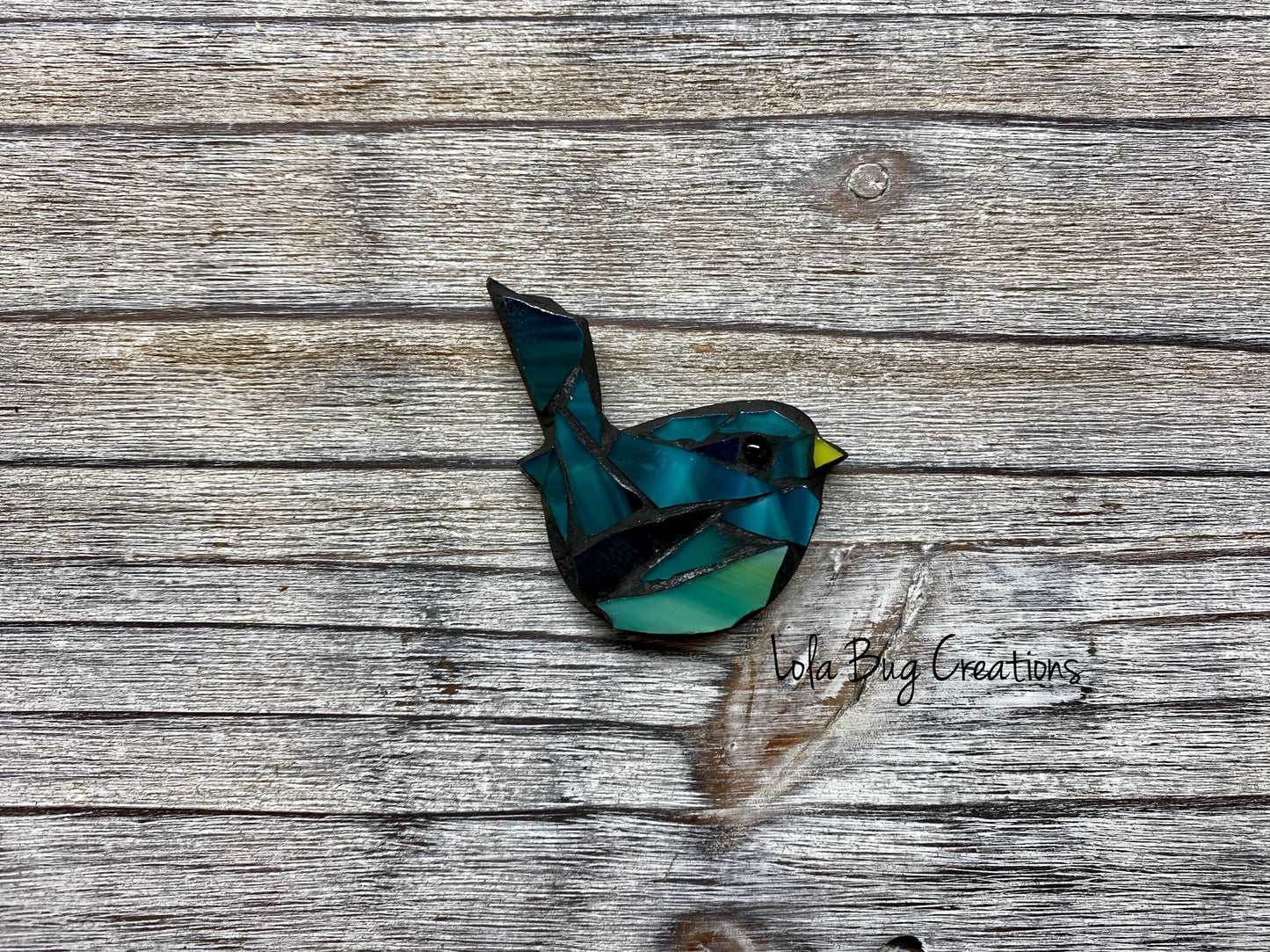 Mini Bird -Glass Mosaic Magnet