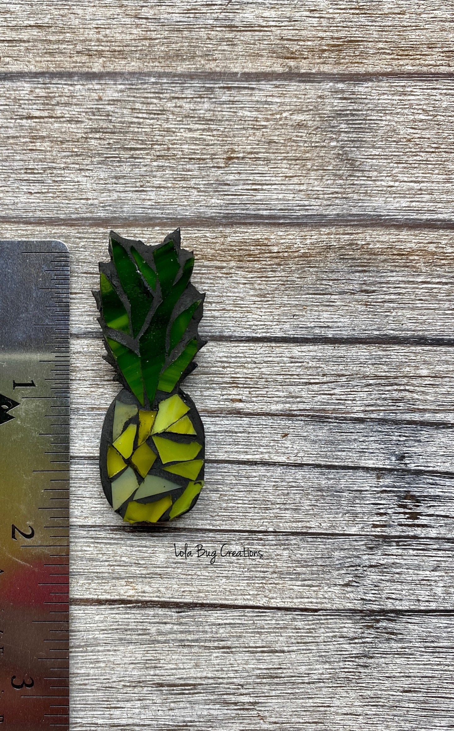 Mini Pineapple -Glass Mosaic Magnet