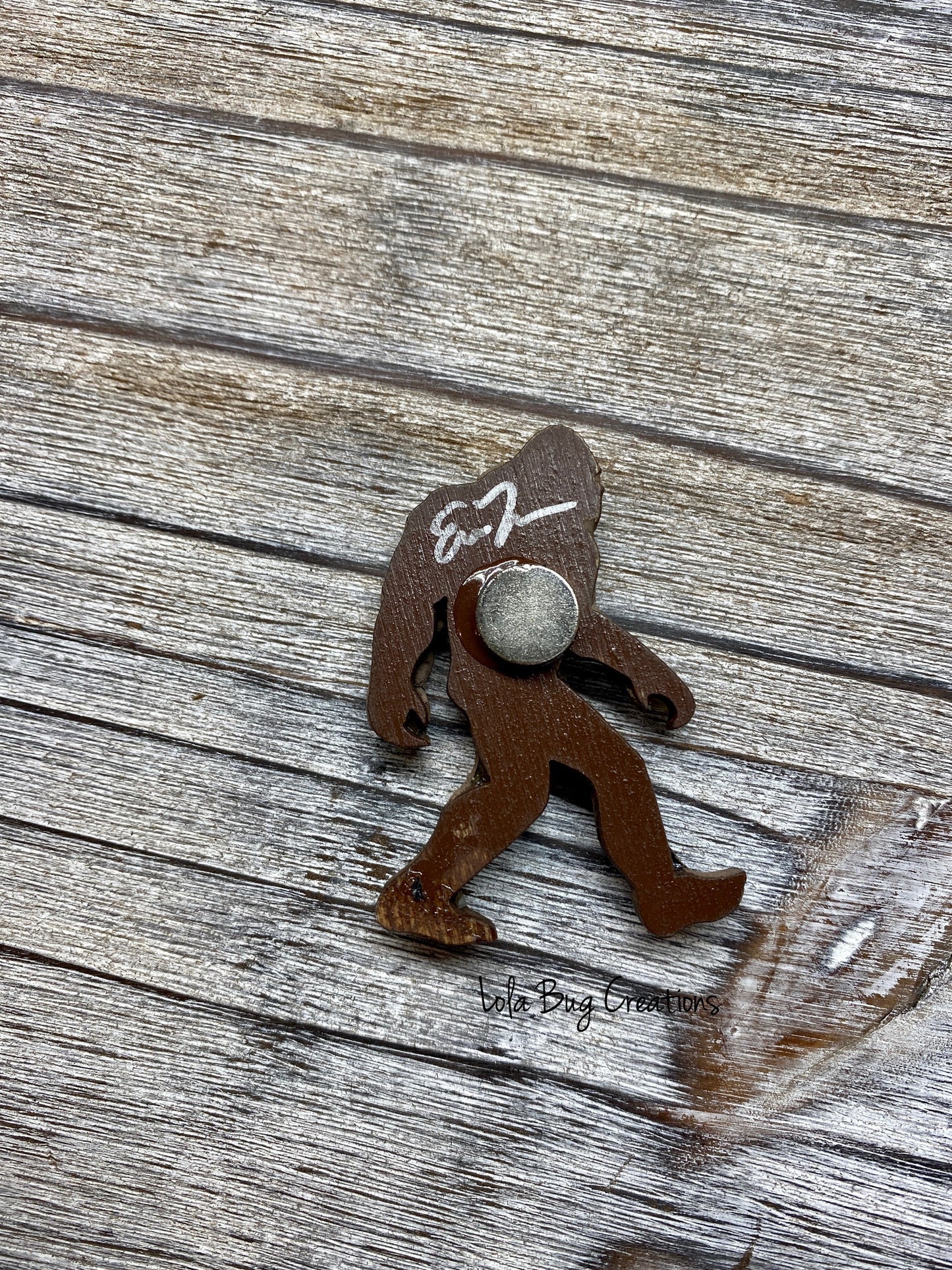 Mini Sasquatch Big Foot -Glass Mosaic Magnet