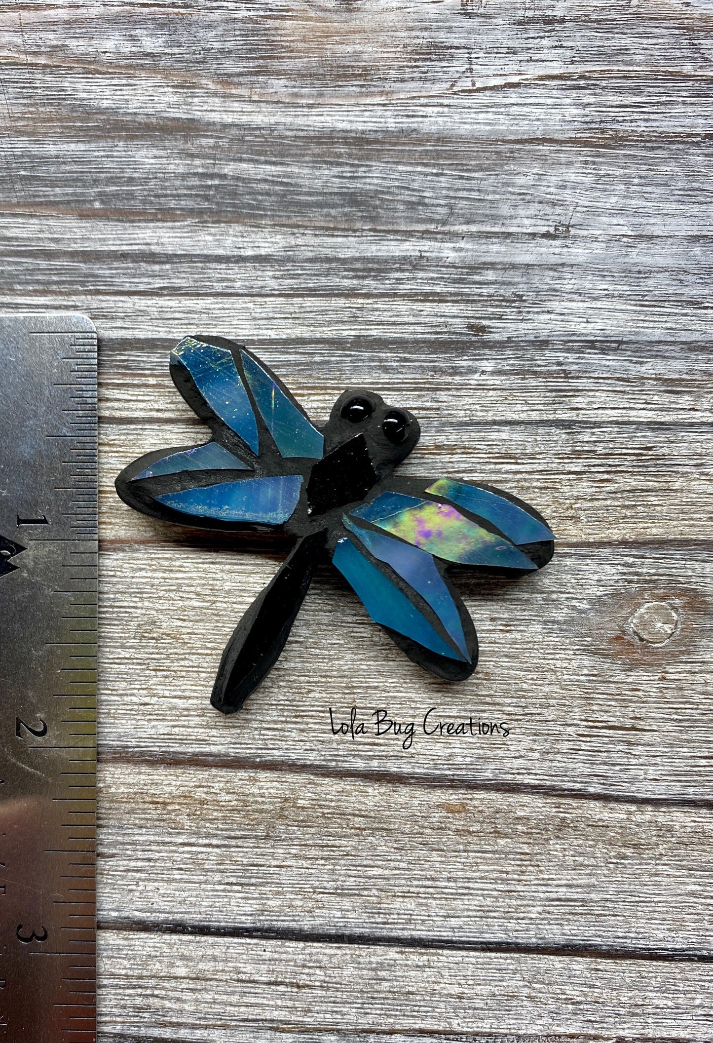 Mini Dragonfly -Glass Mosaic Magnet