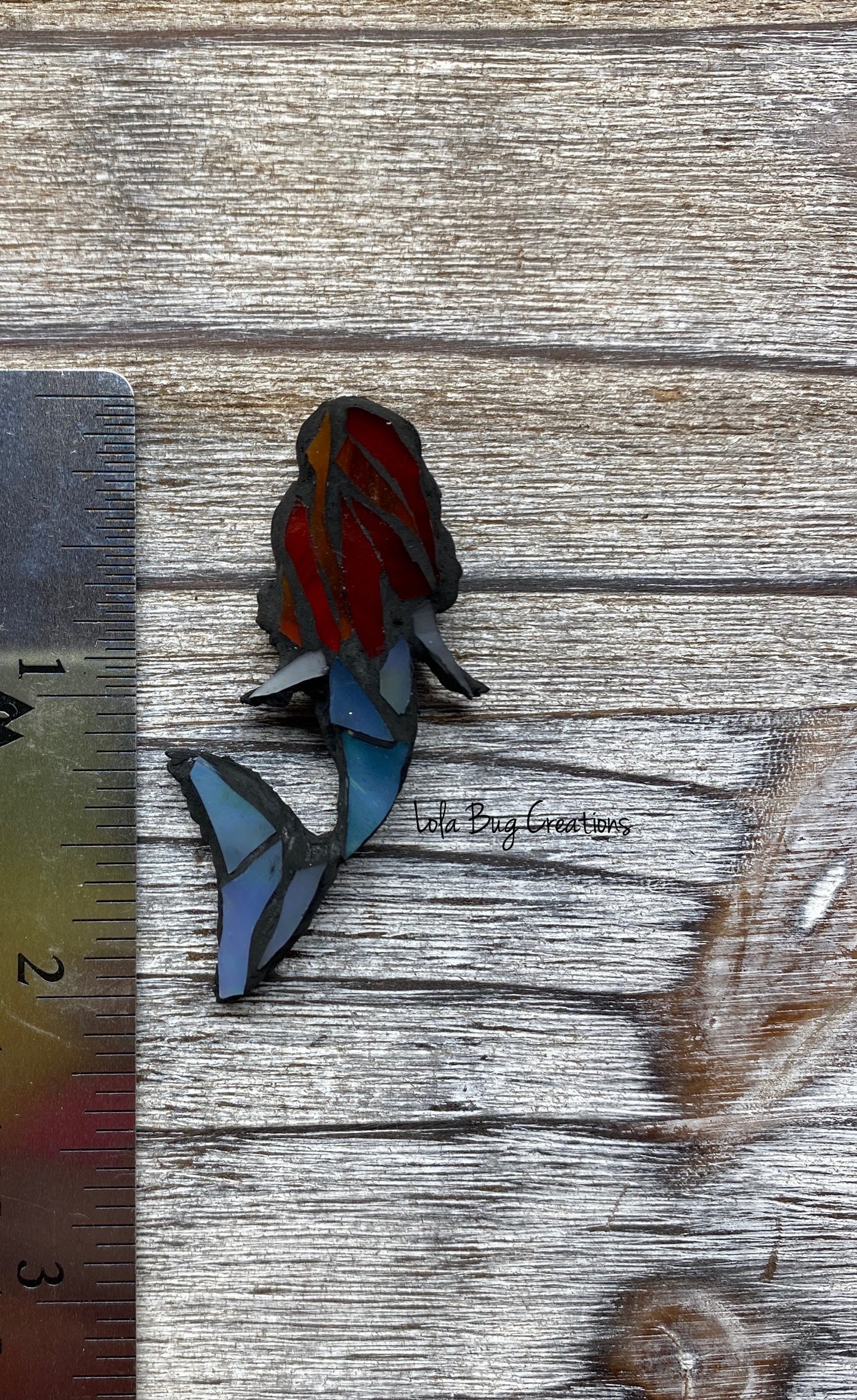 Mini Mermaid -Glass Mosaic Magnet