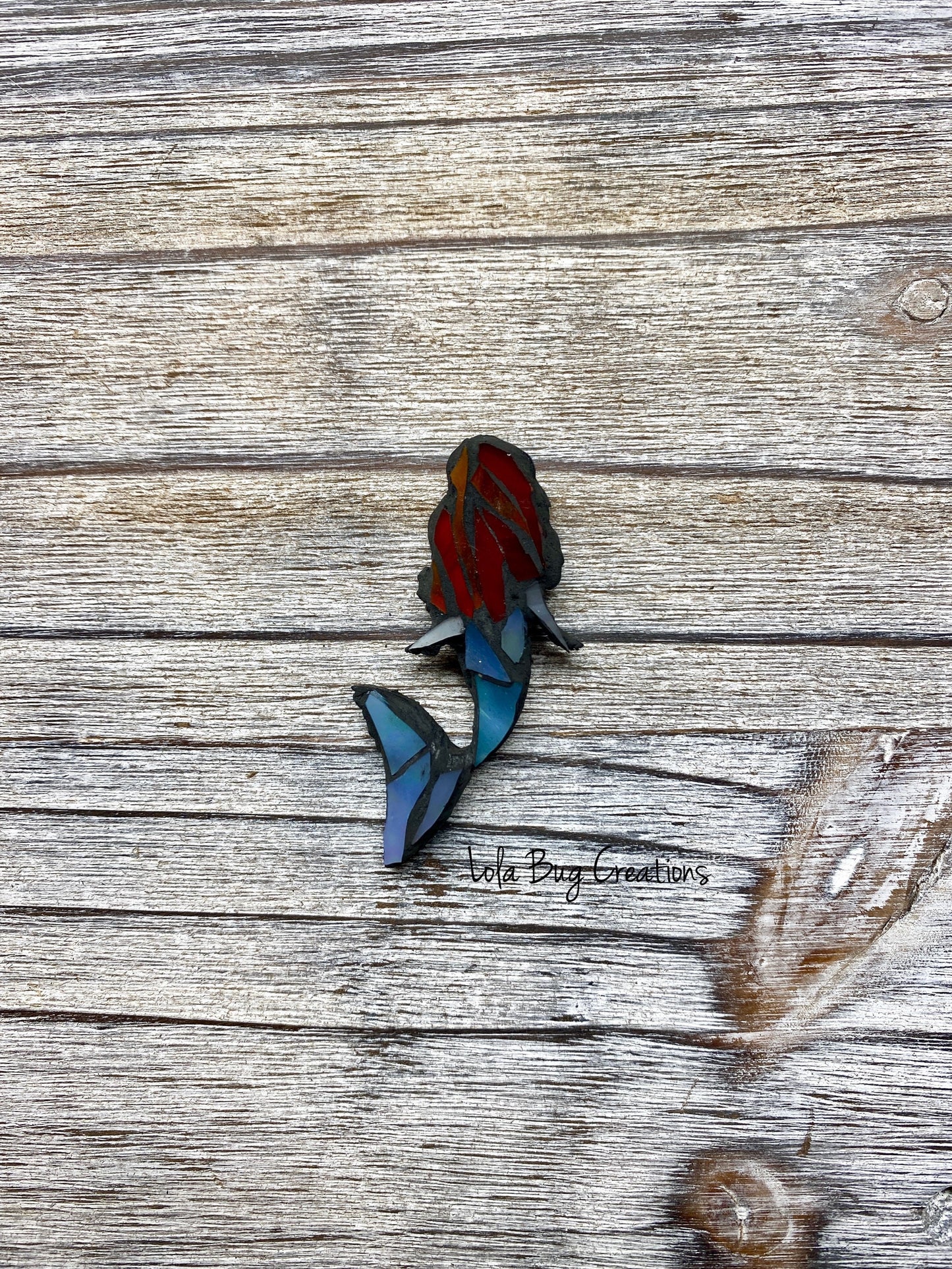Mini Mermaid -Glass Mosaic Magnet