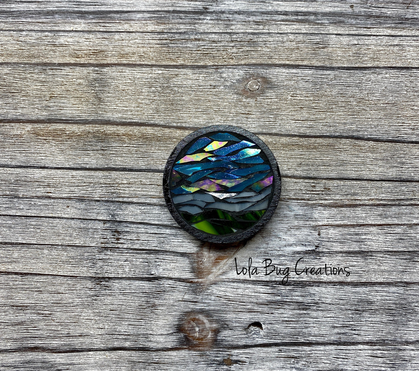 Mini Nature Scene Mosaic Glass Magnet