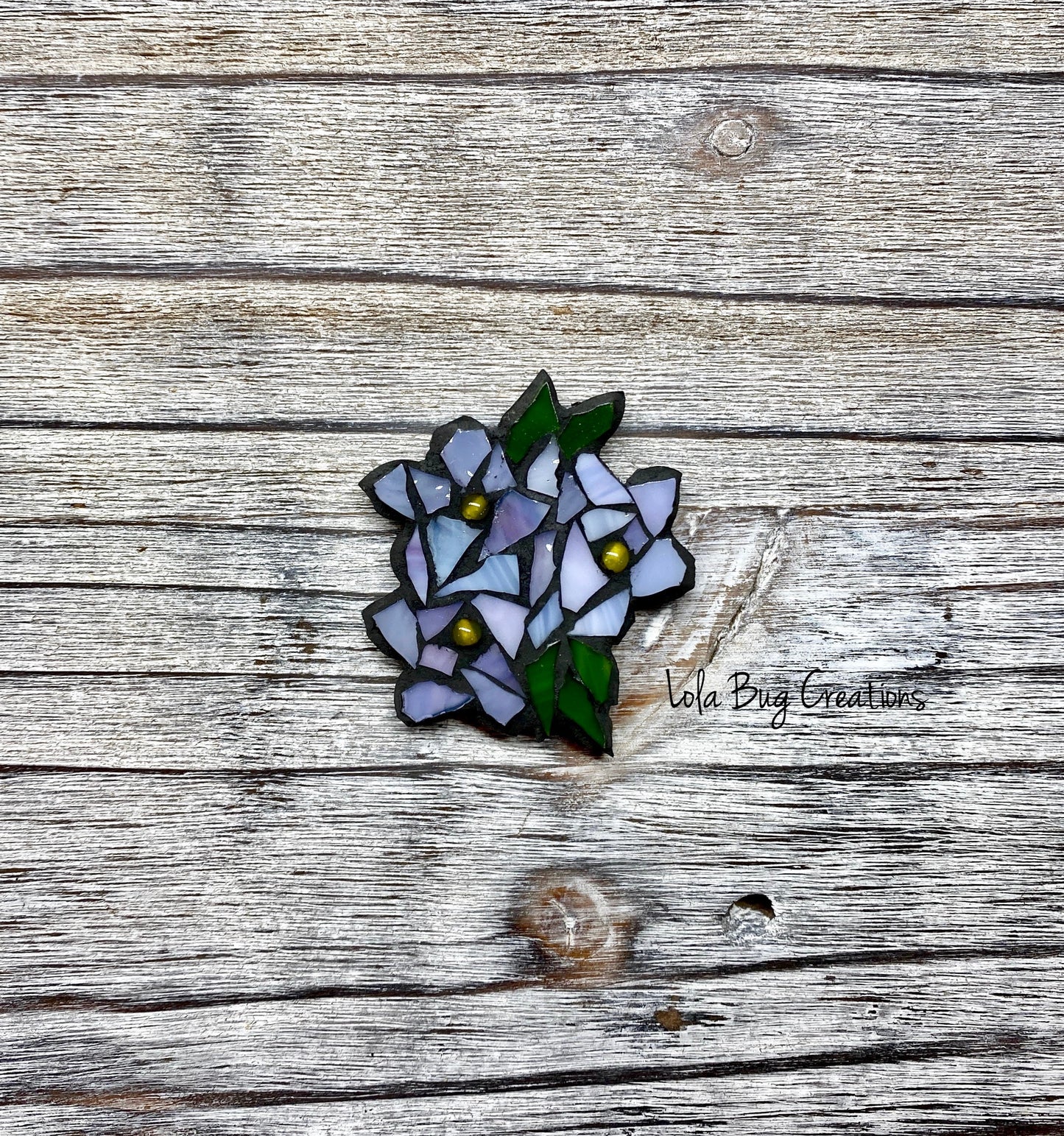 Mini Glass Mosaic Flower Magnet