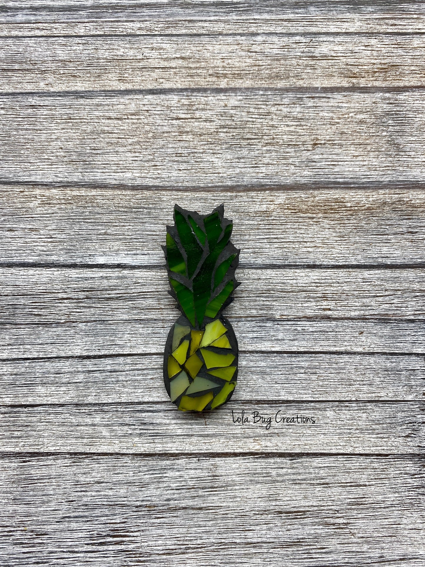 Mini Pineapple -Glass Mosaic Magnet
