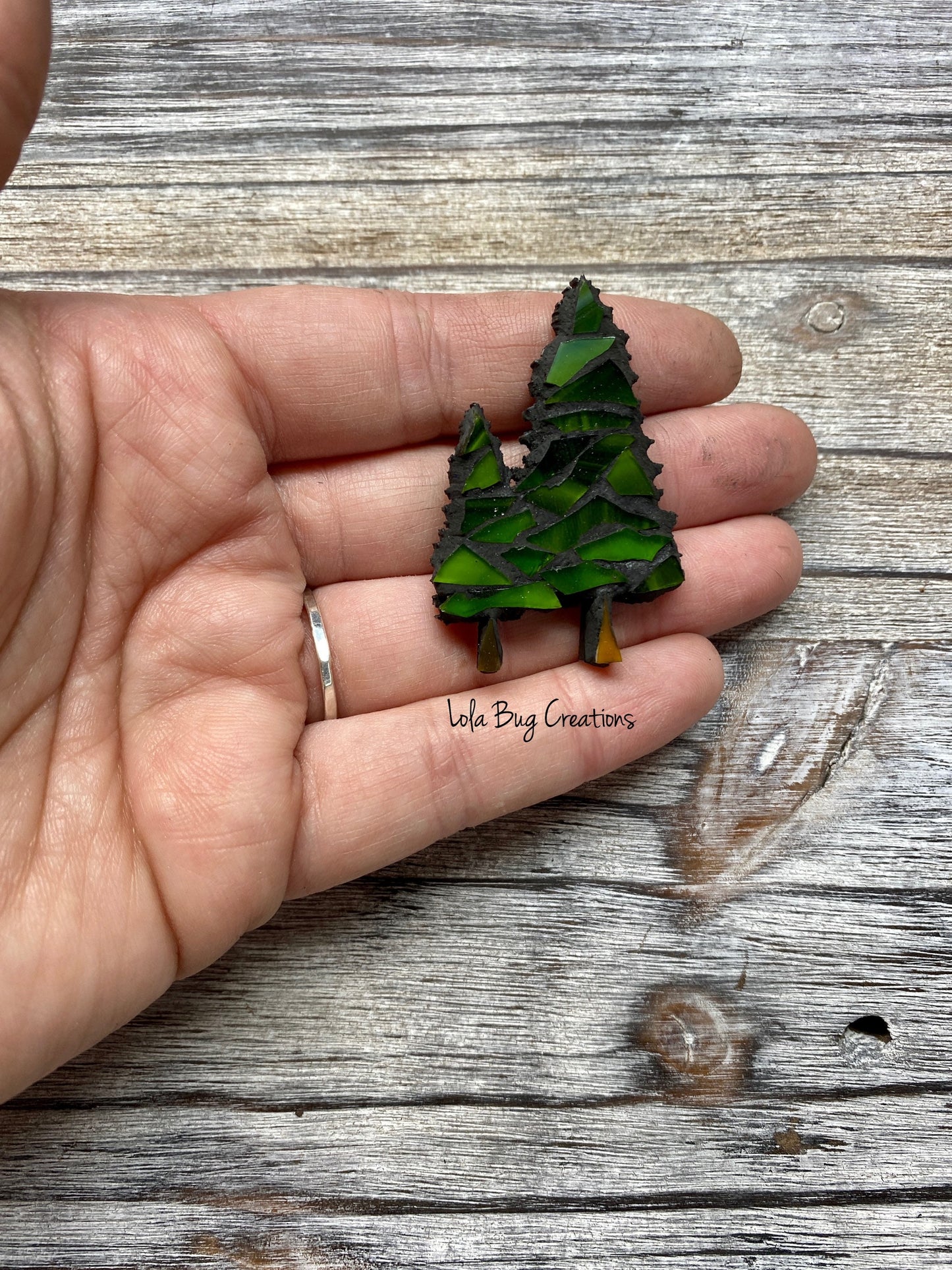 Mini Tree -Glass Mosaic Magnet