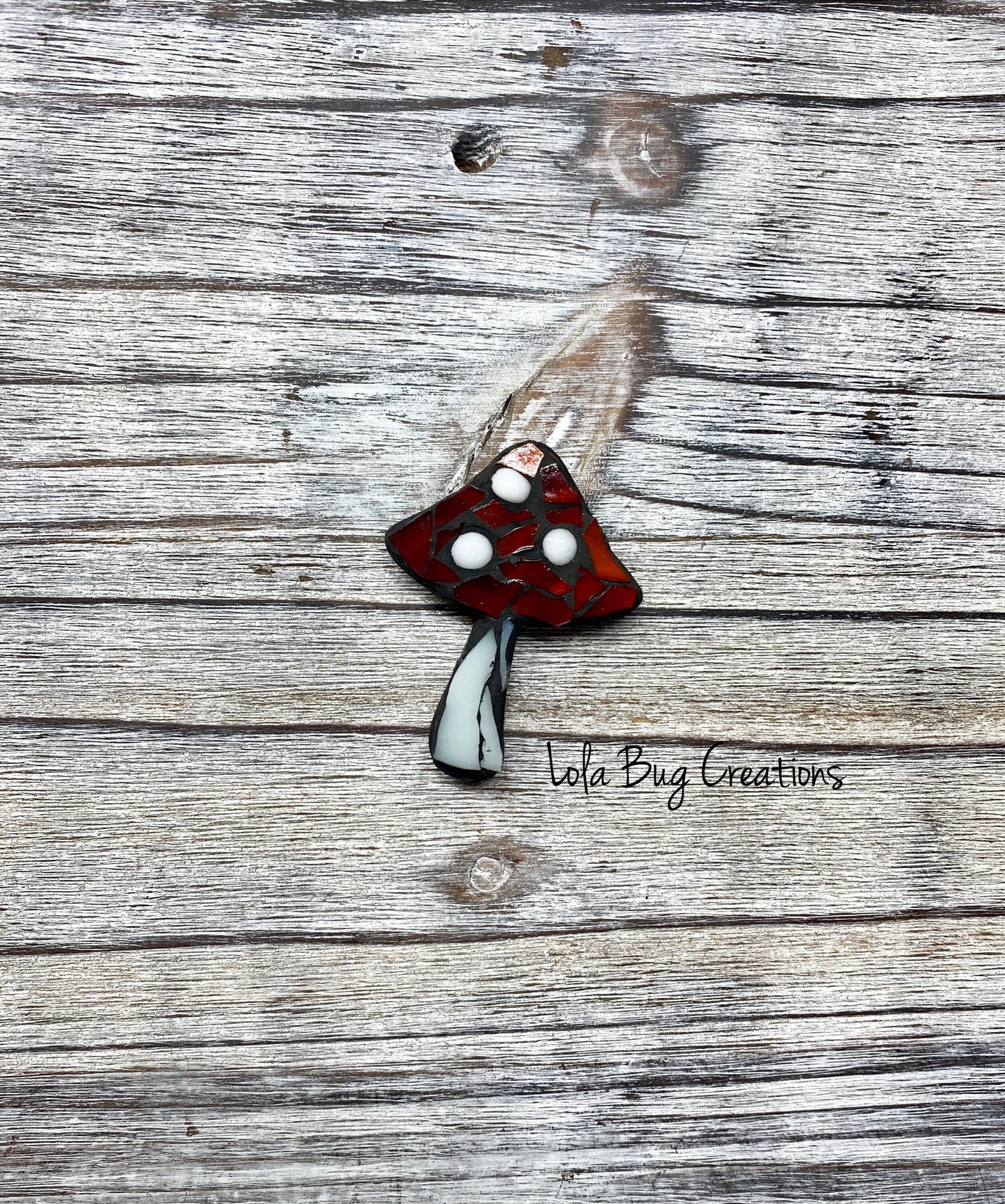 Mini Mushroom - Glass Mosaic Magnet