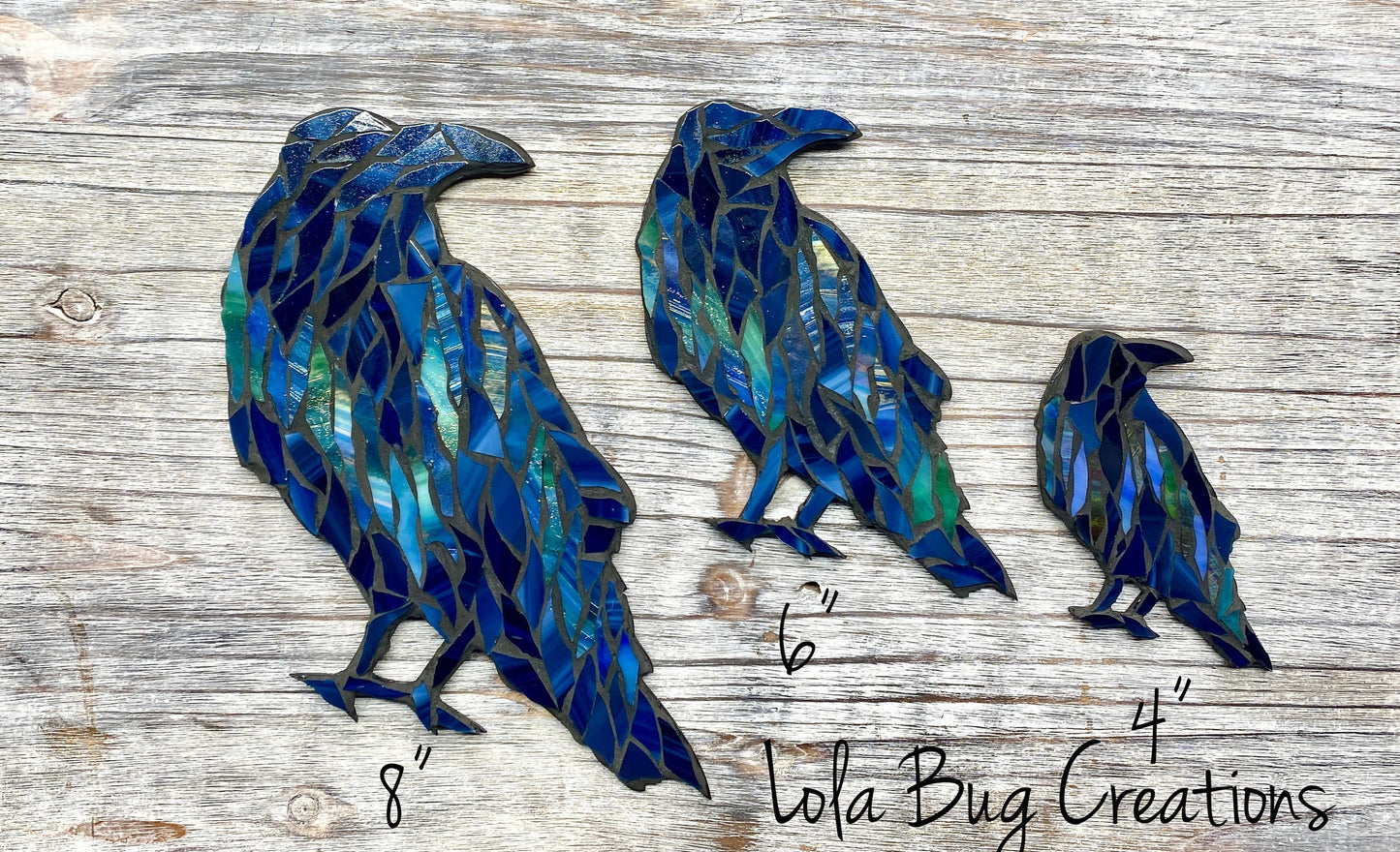Northern Lights Studious Raven glass Mosaic