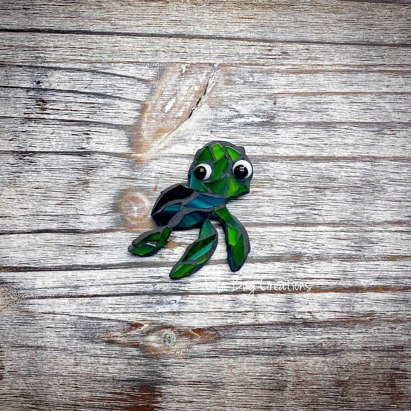 Mini Turtle -Glass Mosaic Magnet