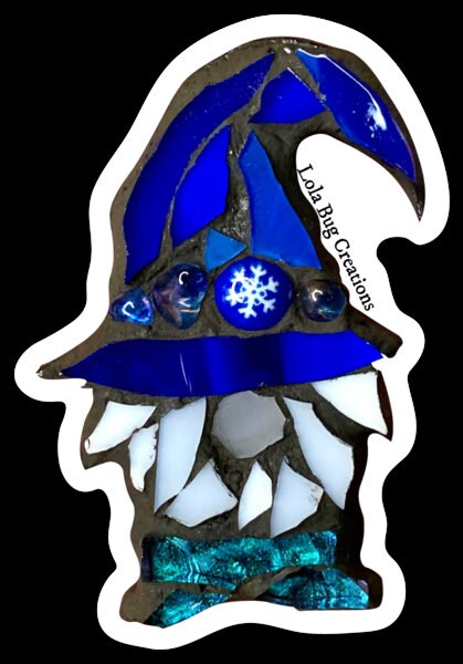 Winter Snowflake Gnome Vinyl Sticker