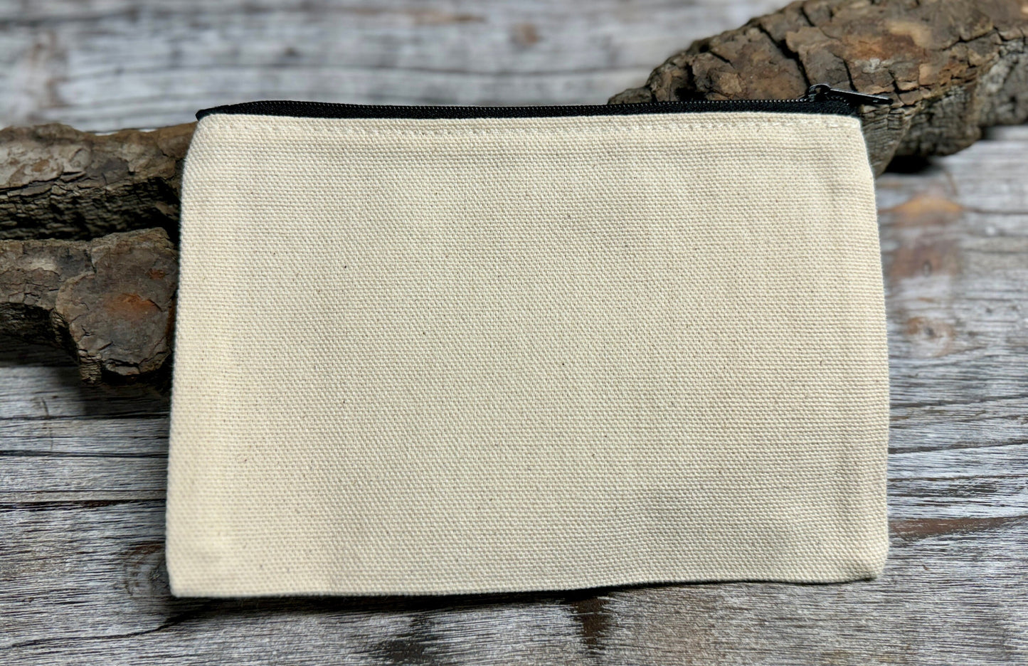 Forget-me-not Raven cotton canvas zipper printed bag