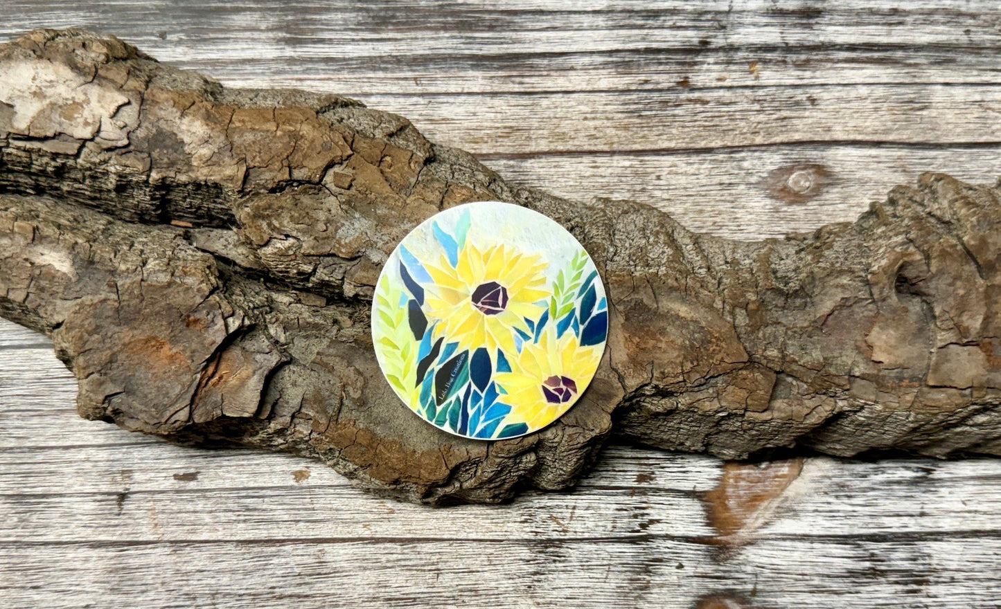 MINI Sunflower Sunshine Vinyl Sticker