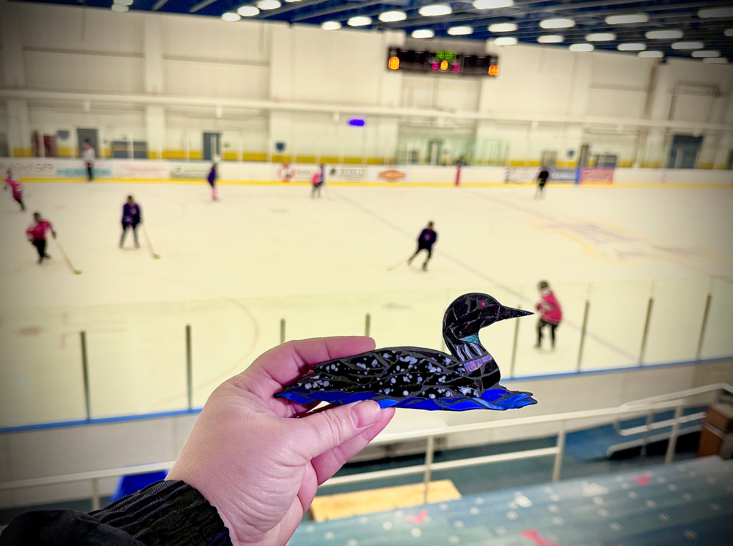 Loon Magnet and/ or Hanging glass mosaic