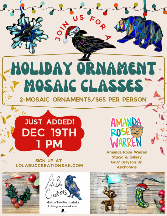 ARW Holiday Ornament Class DECEMBER 19- 1:00 pm