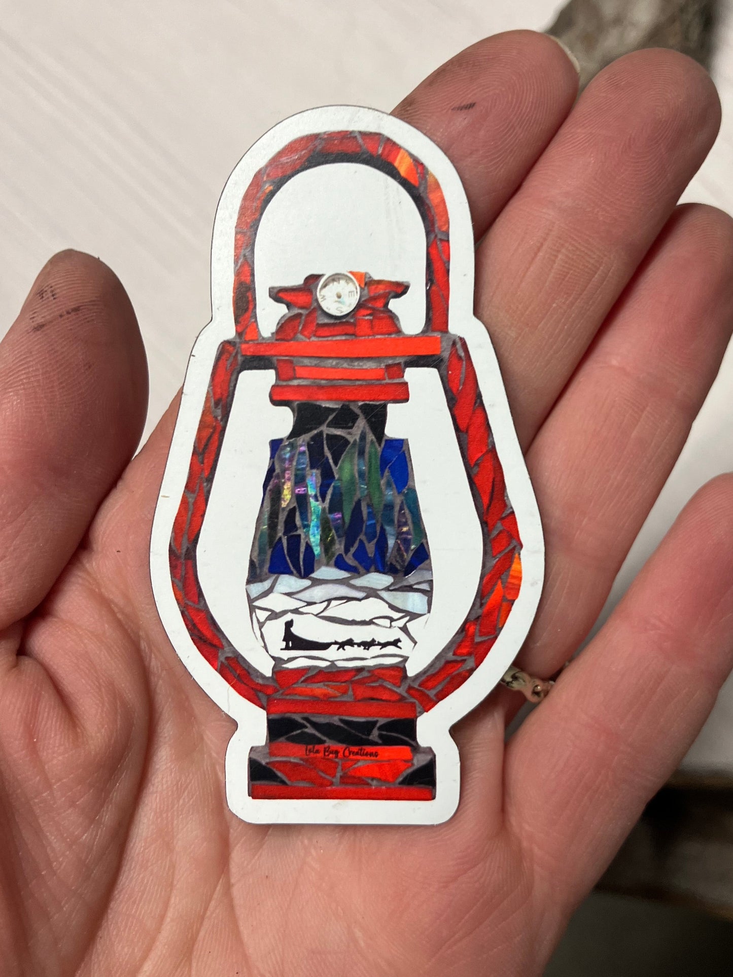 Red Lantern Thin Magnet