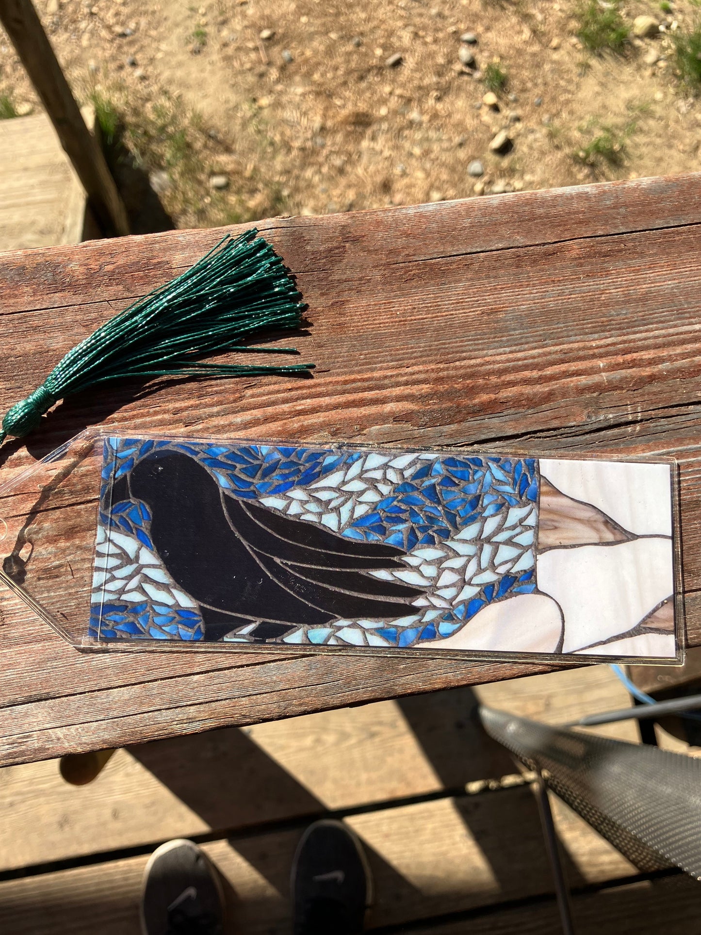 Black Raven Bookmark with Tassel