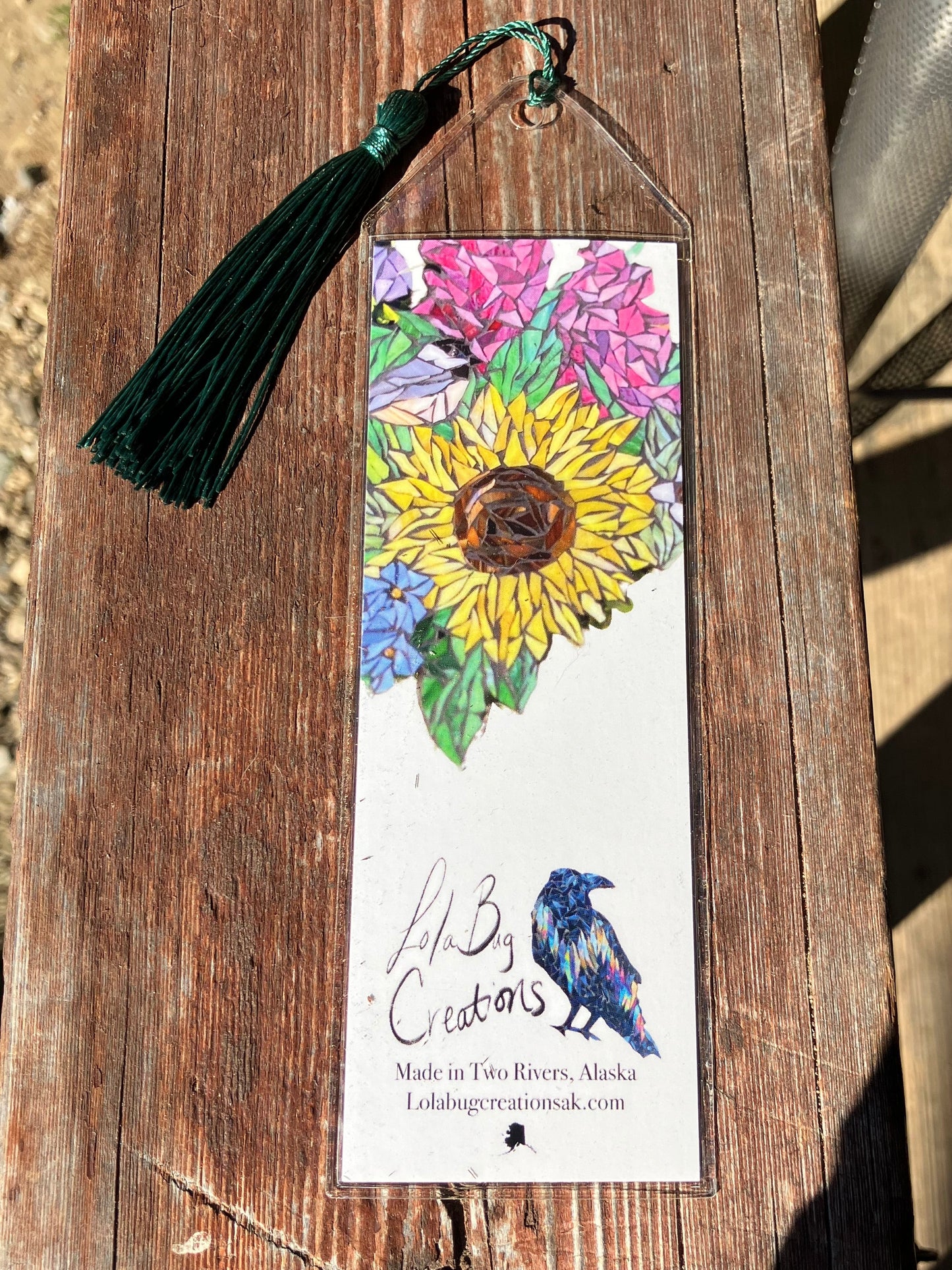 Black Raven Bookmark with Tassel