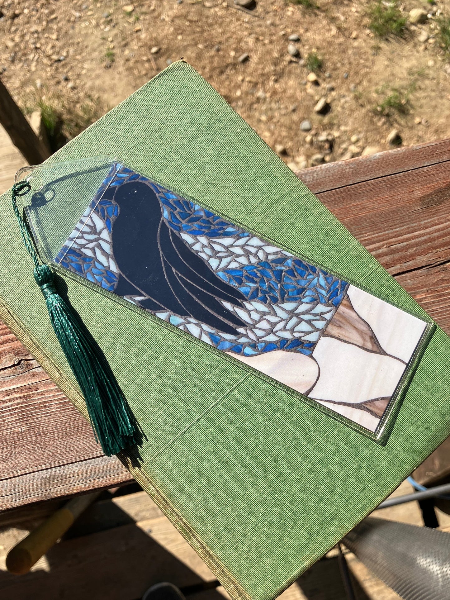 Black Raven Bookmark with Tassel