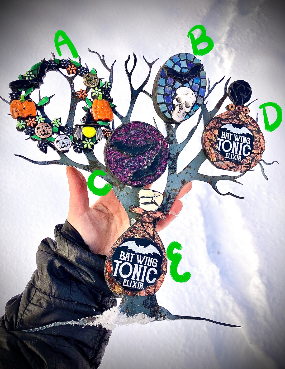 Spooky Mosaic Magnets