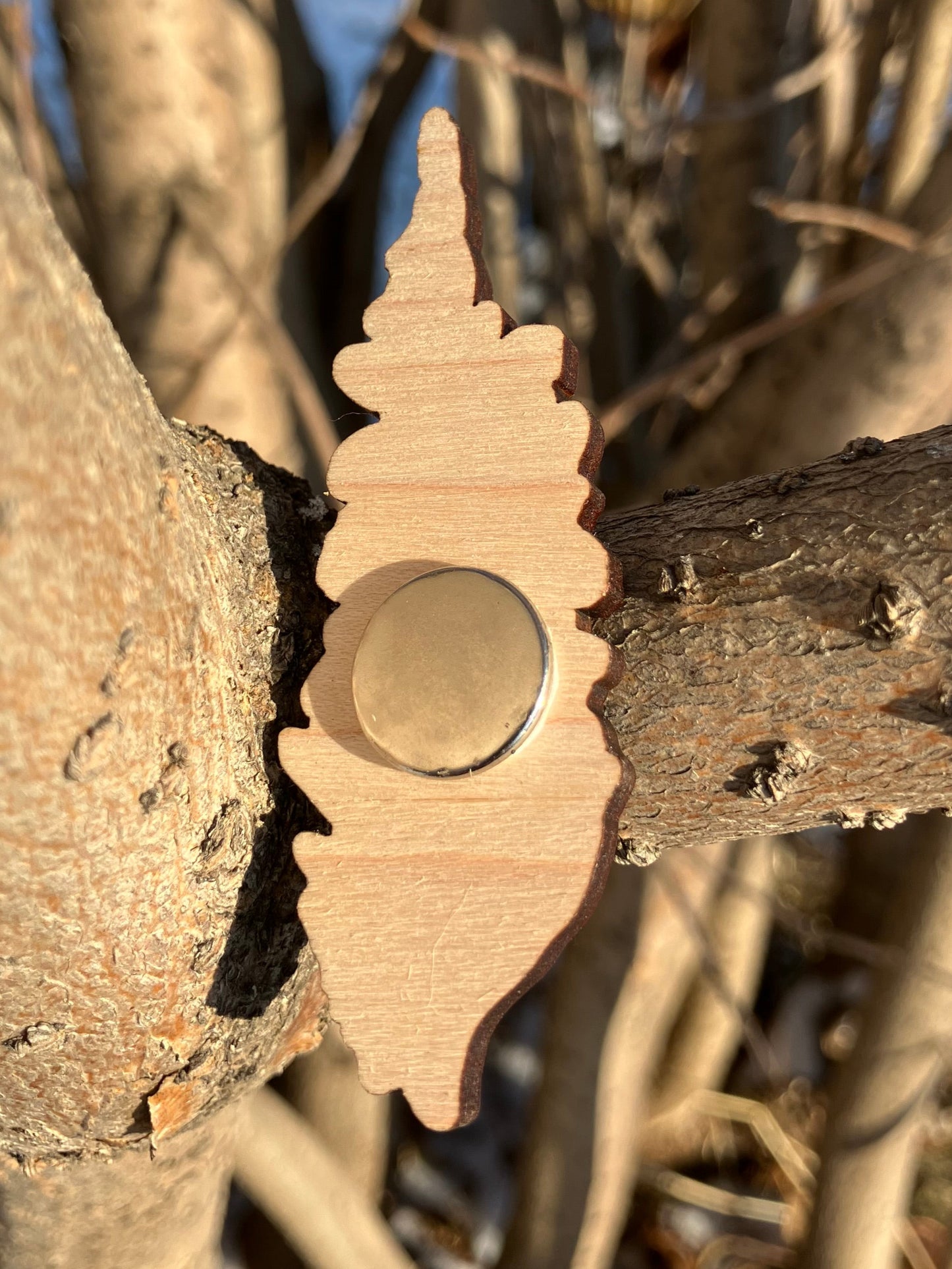 Fireweed Wood Magnet