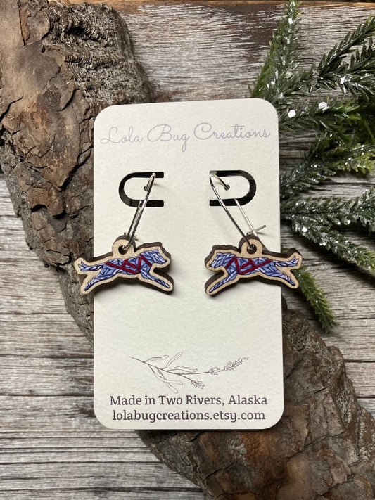 Husky Wood Earrings