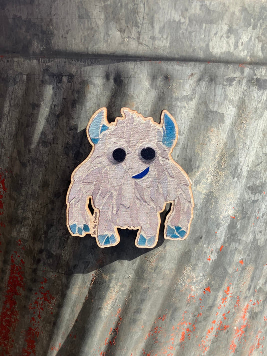 Yeti Wood Magnet