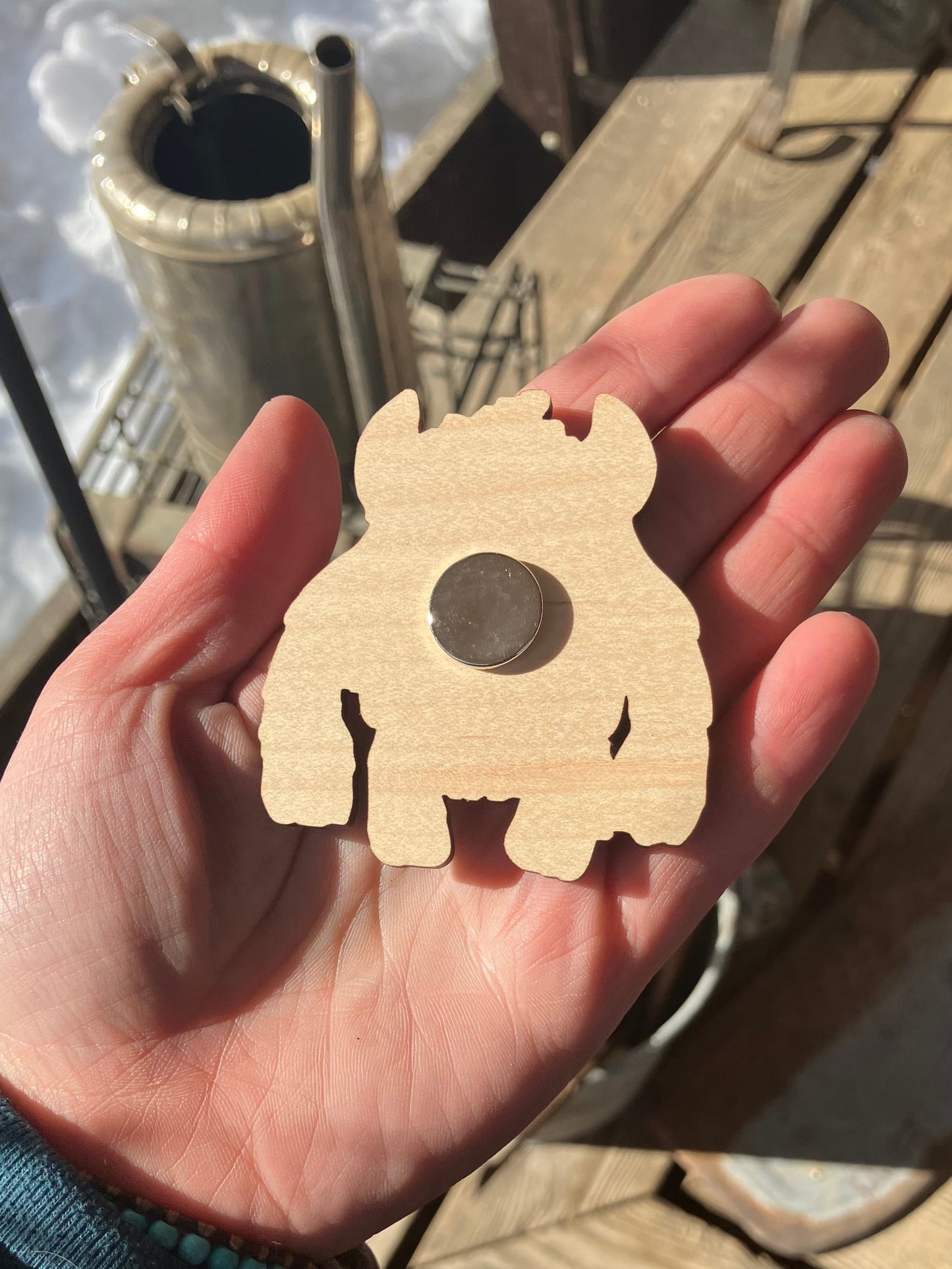 Yeti Wood Magnet