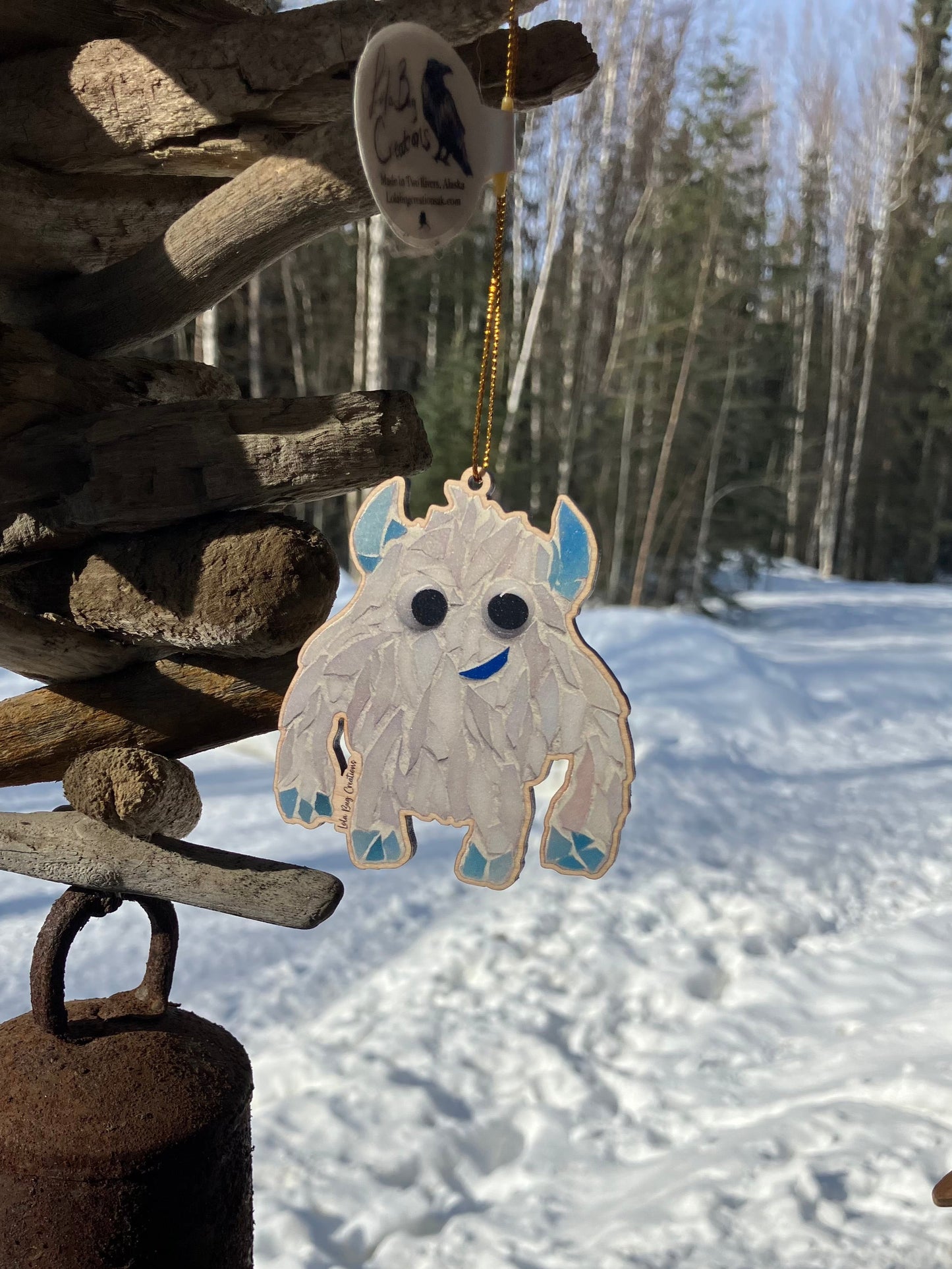 Yeti Wood Ornament