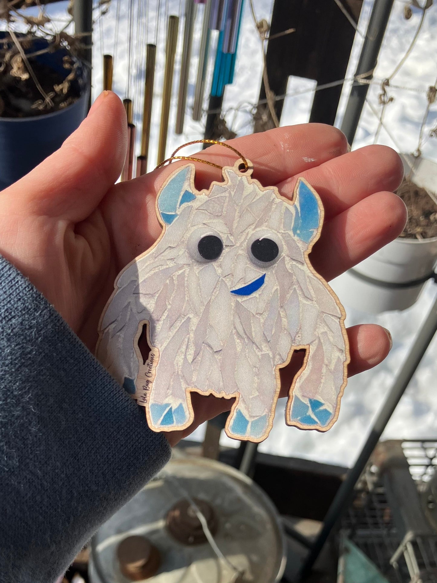 Yeti Wood Ornament