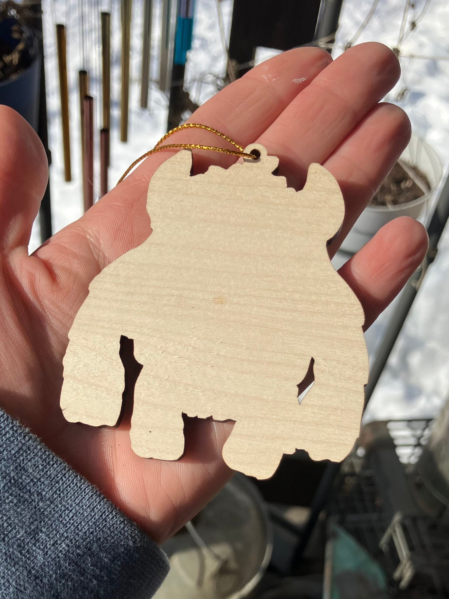 Yeti Wood Ornament