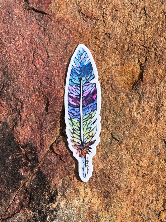 Colorful Leaf Sticker
