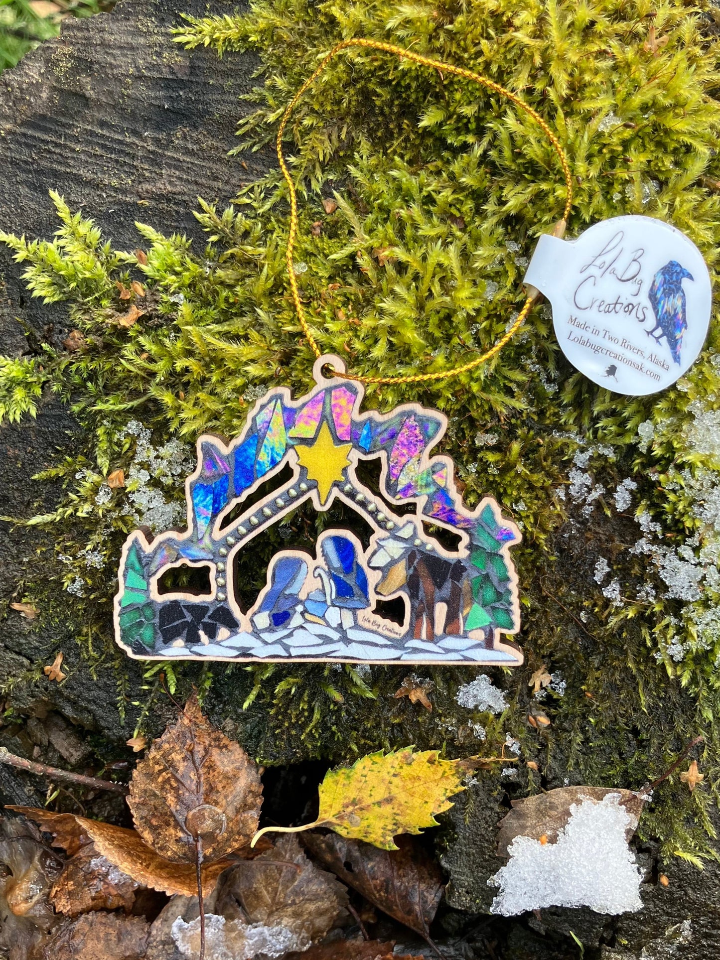 Nativity Wood Ornament