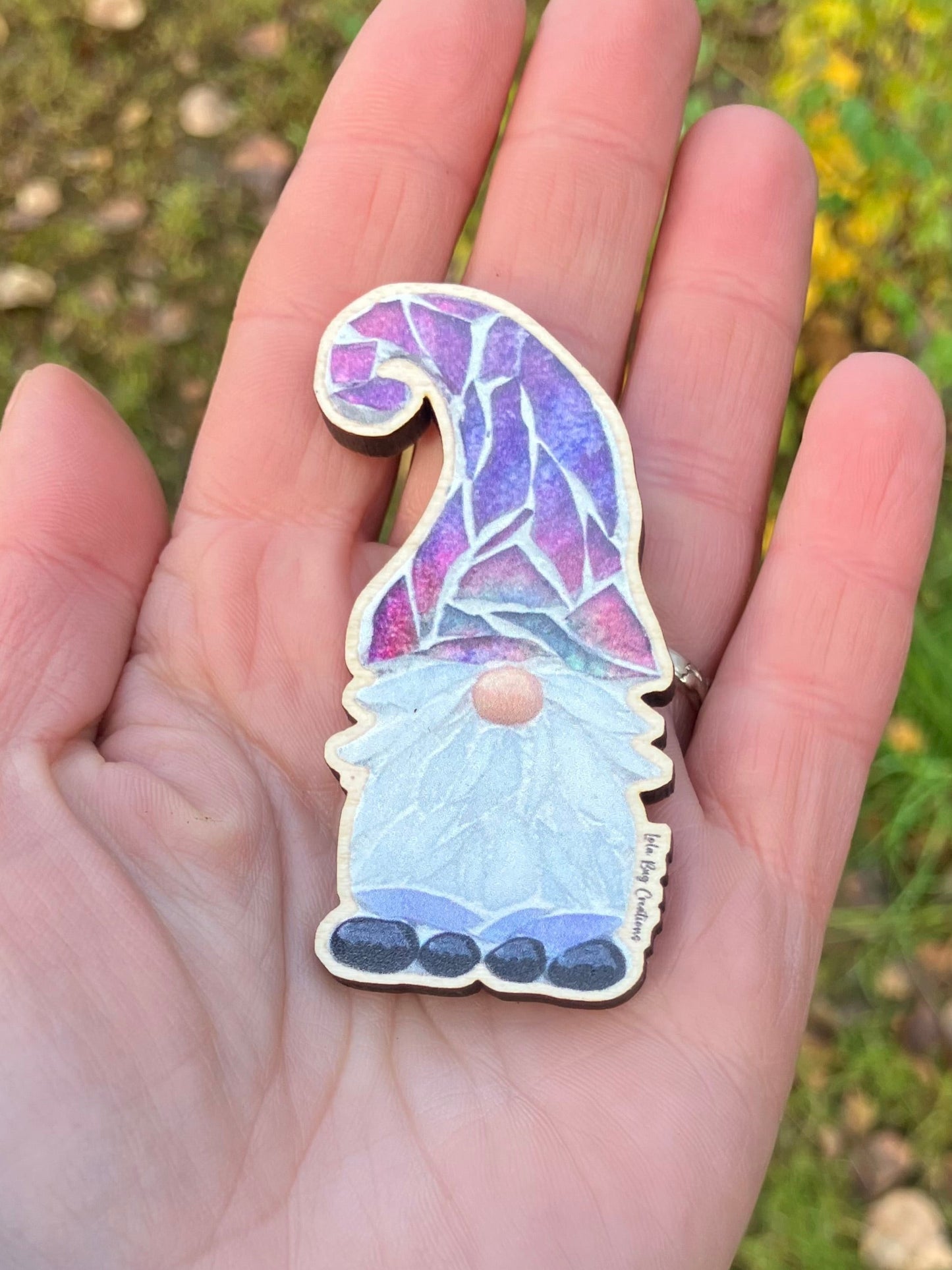 Gnome Wood Magnet