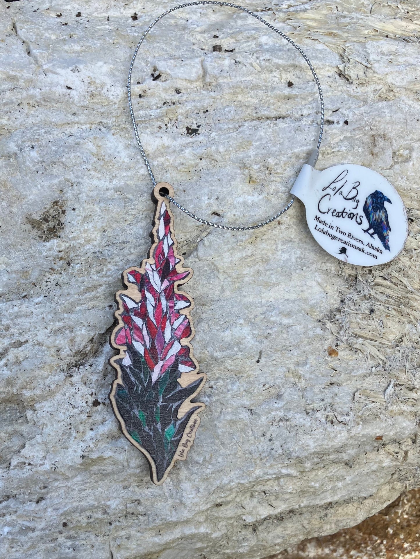 Fireweed Wood Ornament