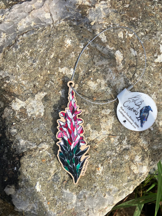 Fireweed Wood Ornament