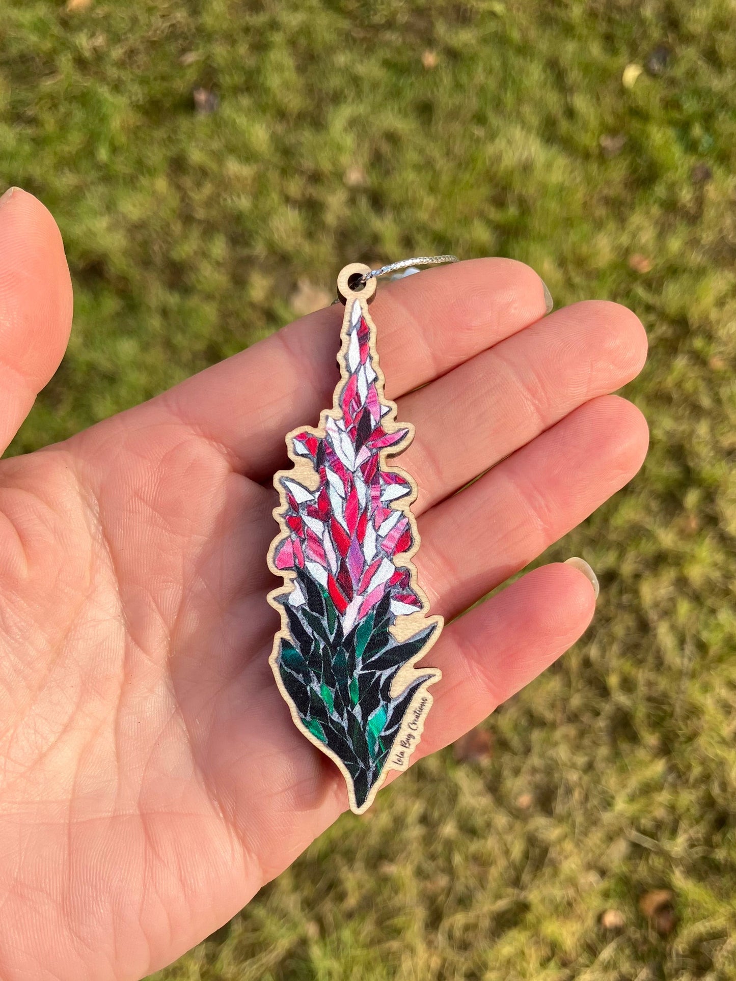 Fireweed Wood Ornament