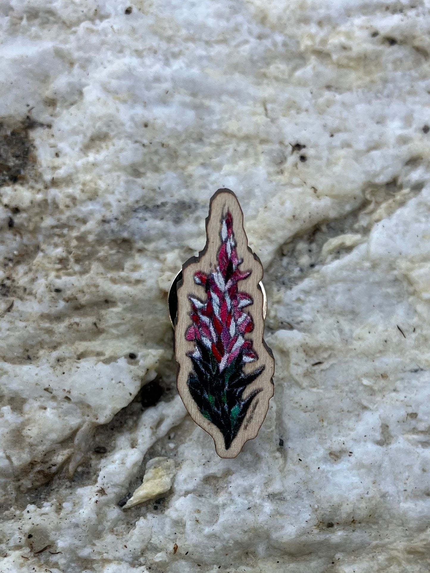 Fireweed Wood Pin