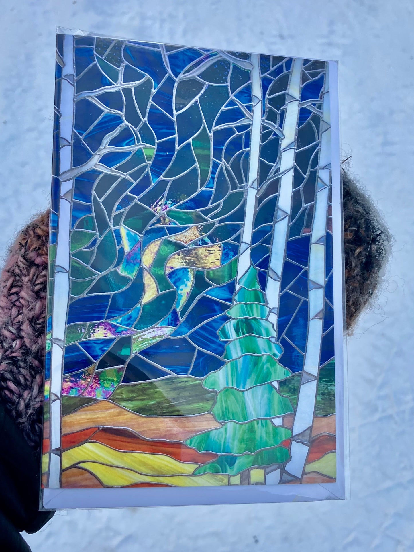 Winter Lights Notecard