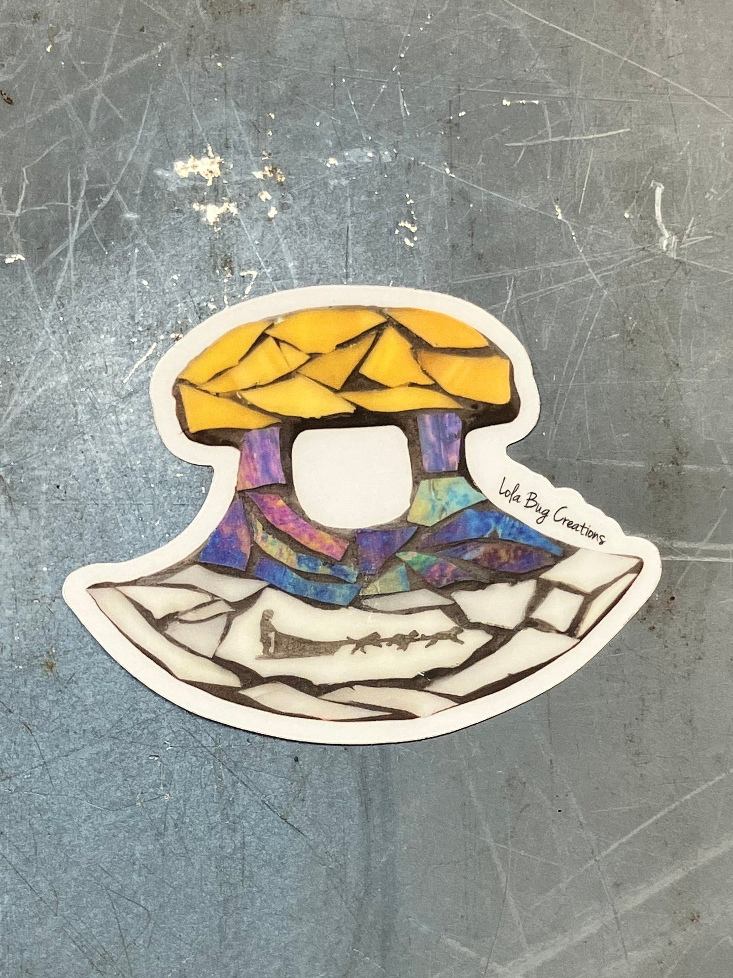 Dog Sled Ulu Clear Vinyl Sticker